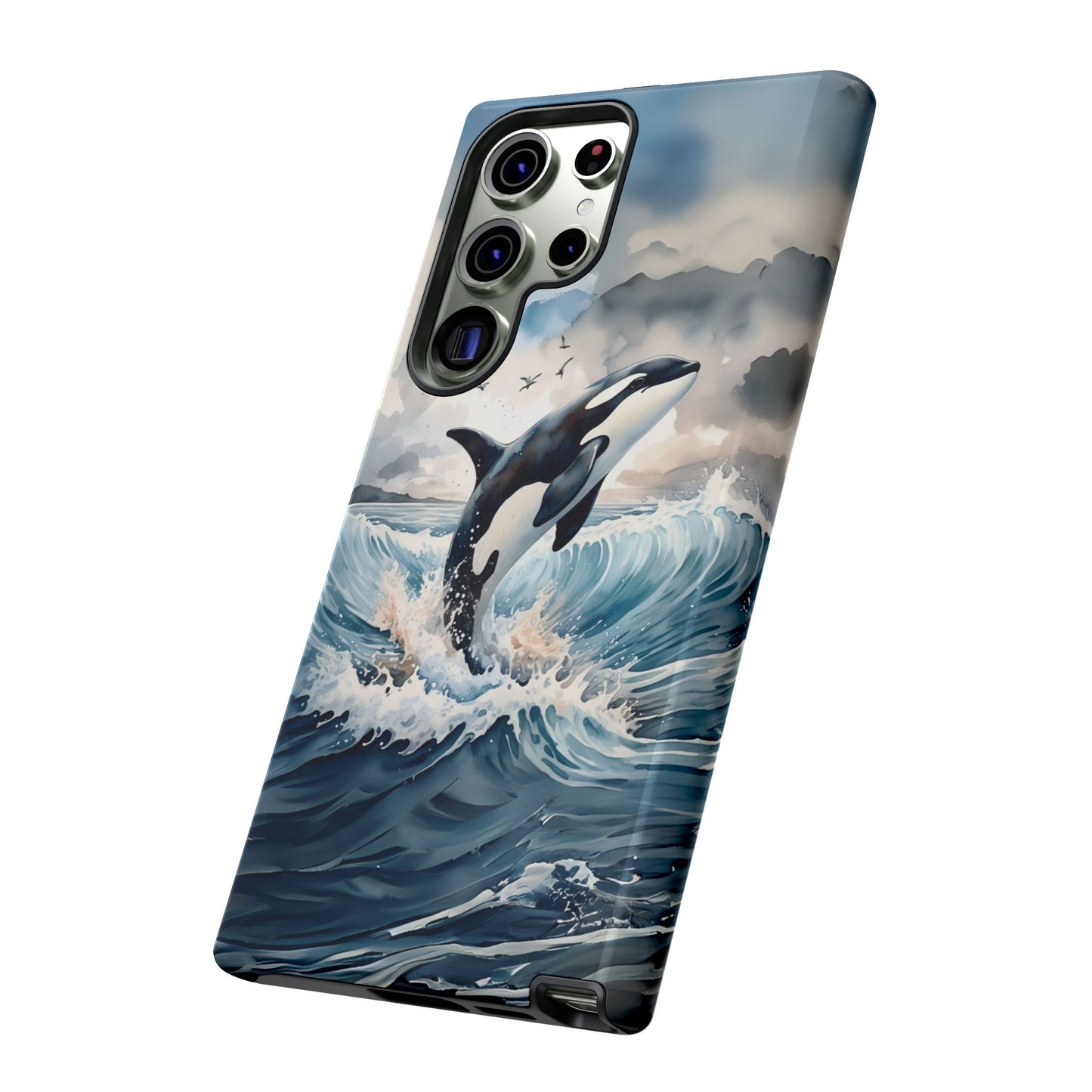 Whale Splash Phone Case - Tough & Stylish Ocean Design