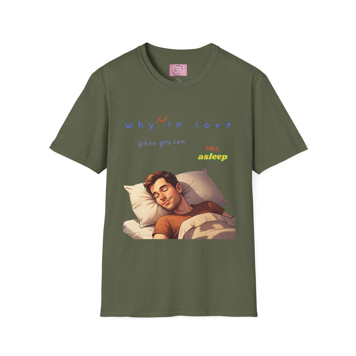 Fall Asleep Softstyle T-Shirt | Cozy Sleep Vibes | Perfect Gift for Sleep Lovers