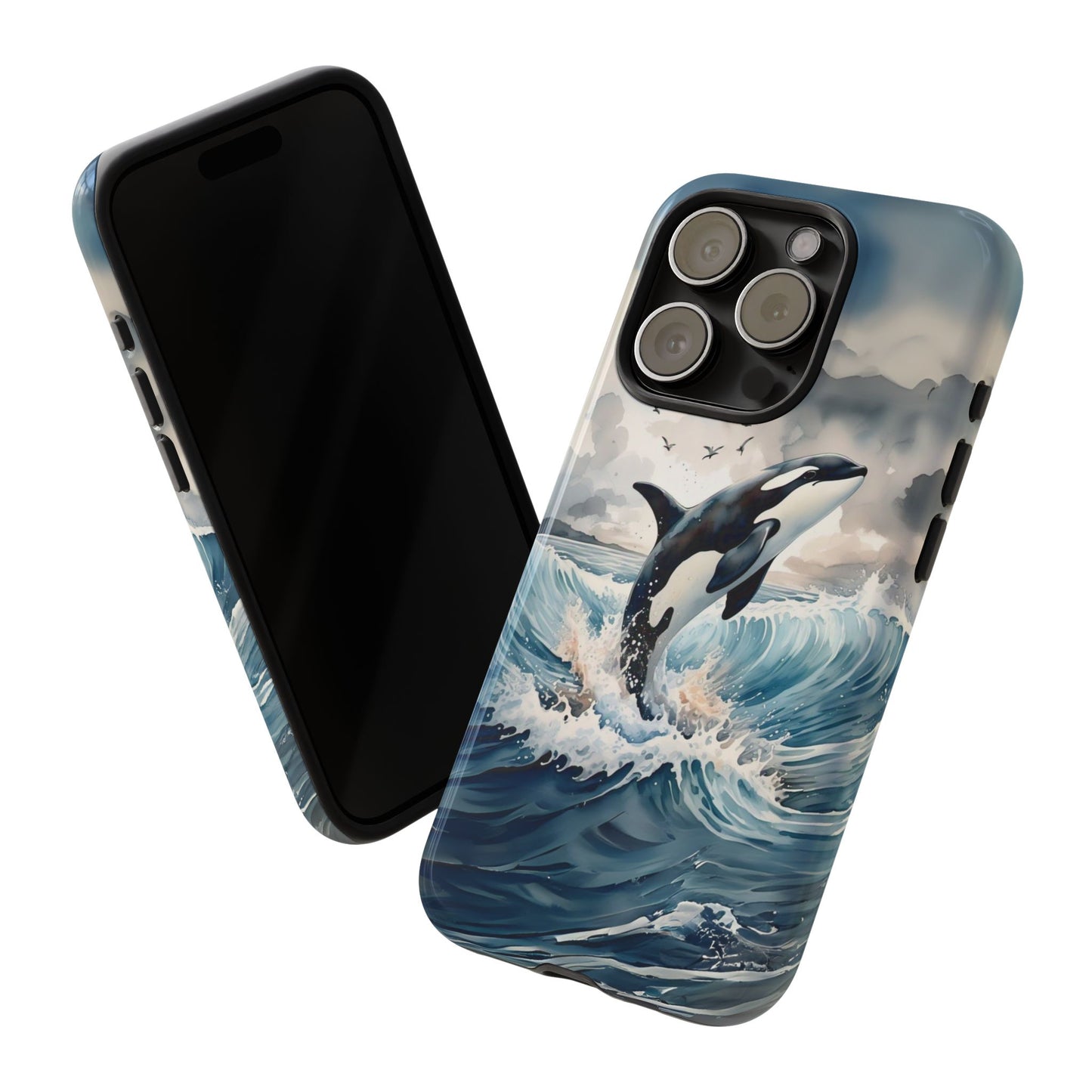 Whale Splash Phone Case - Tough & Stylish Ocean Design