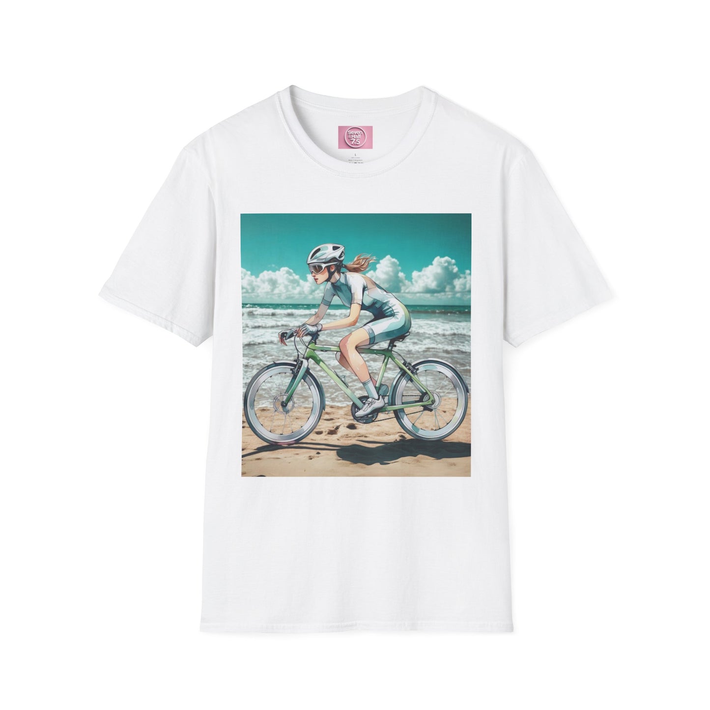 Beach Bike Ride Unisex Softstyle T-Shirt