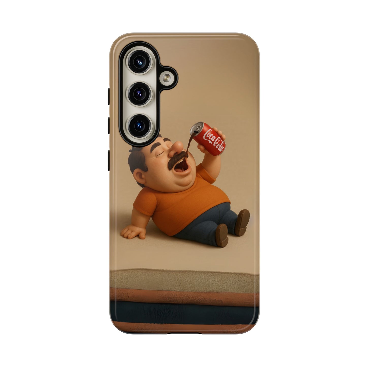 Funny Cartoon Phone Case - 'Coca-Cola Chill' Design