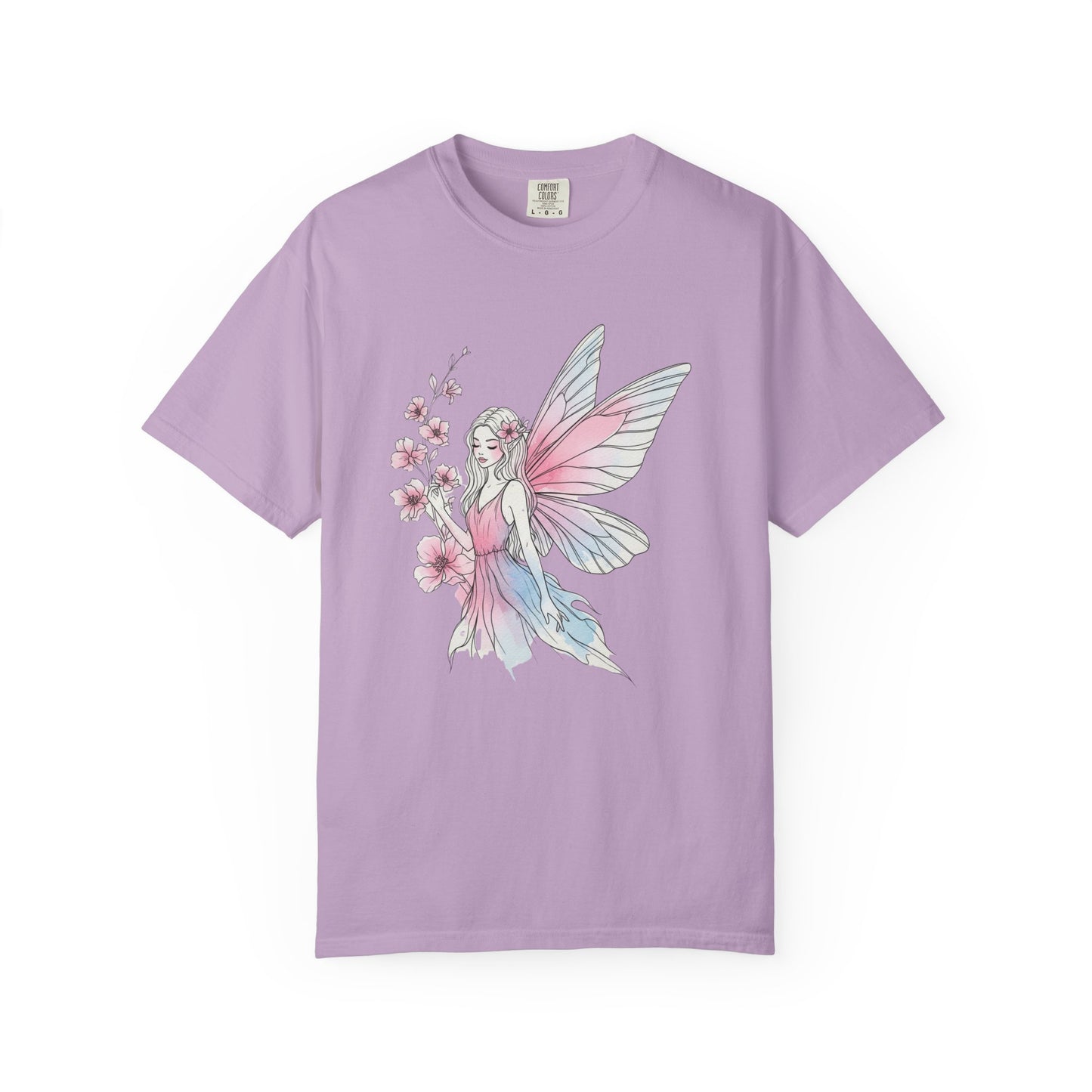 Whimsical Fairy T-Shirt - Eco-Friendly Tee, Vintage Style Shirt, Gift for Her, Fairy Lovers Gift, Summer Apparel, Spring Fashion