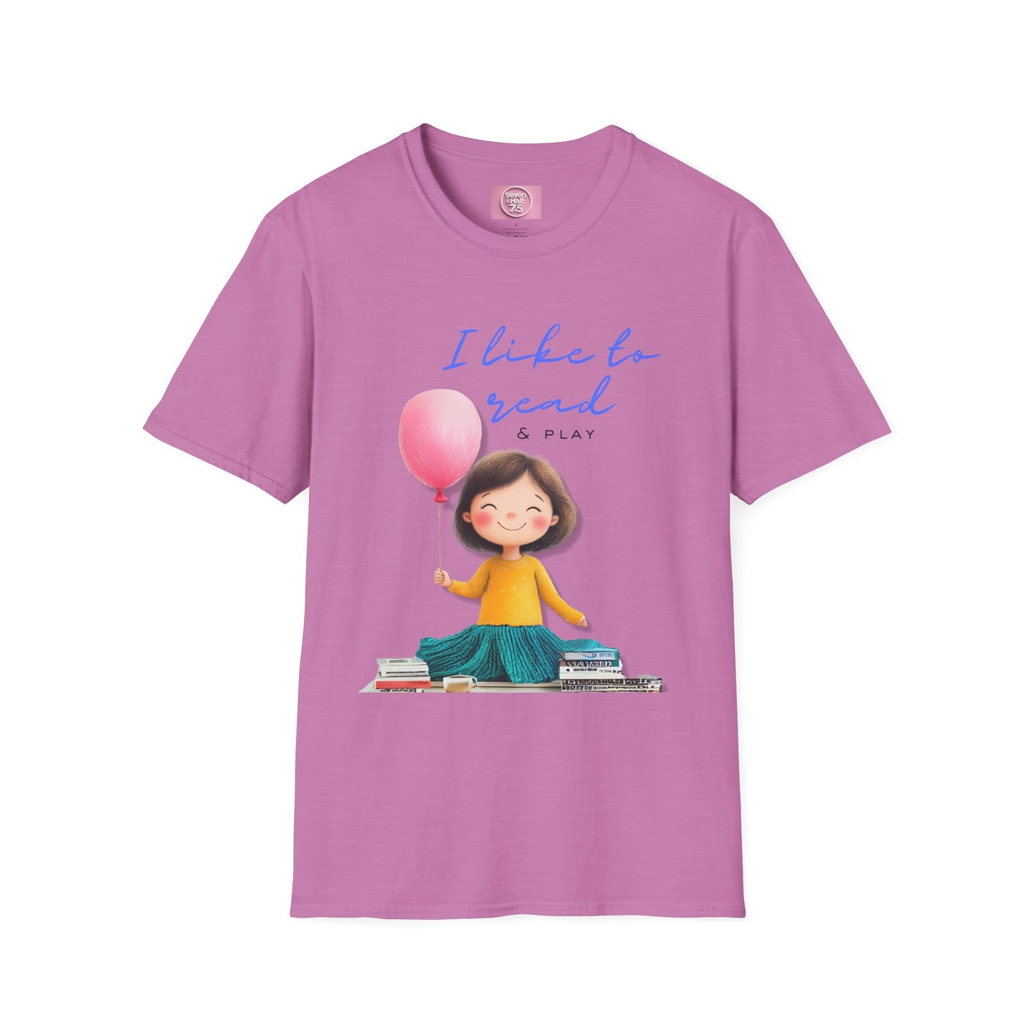 Women's Fun T-Shirt - "I Like to Read & Play"