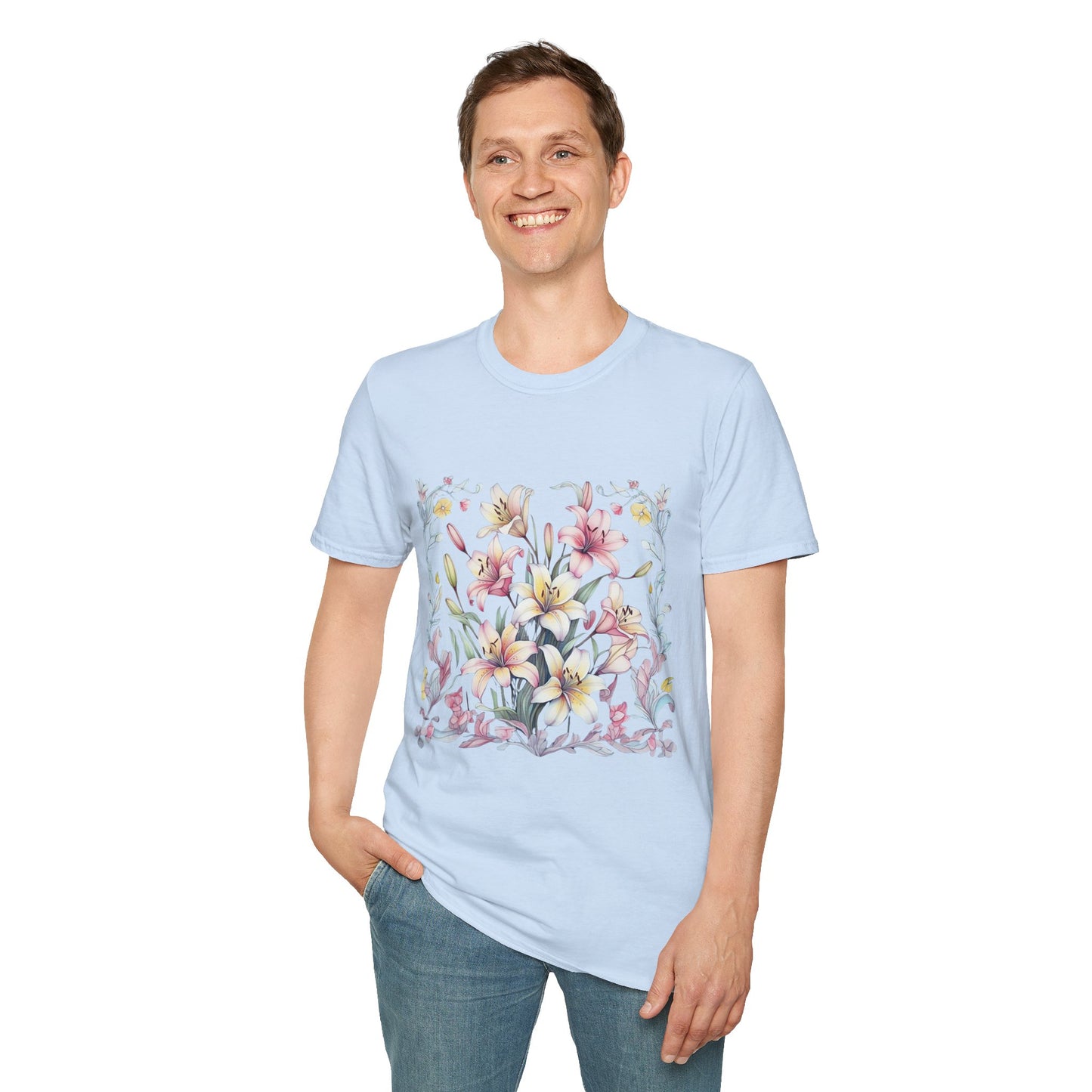 Floral Blossom Unisex T-Shirt - Softstyle Cotton Tee for Nature Lovers