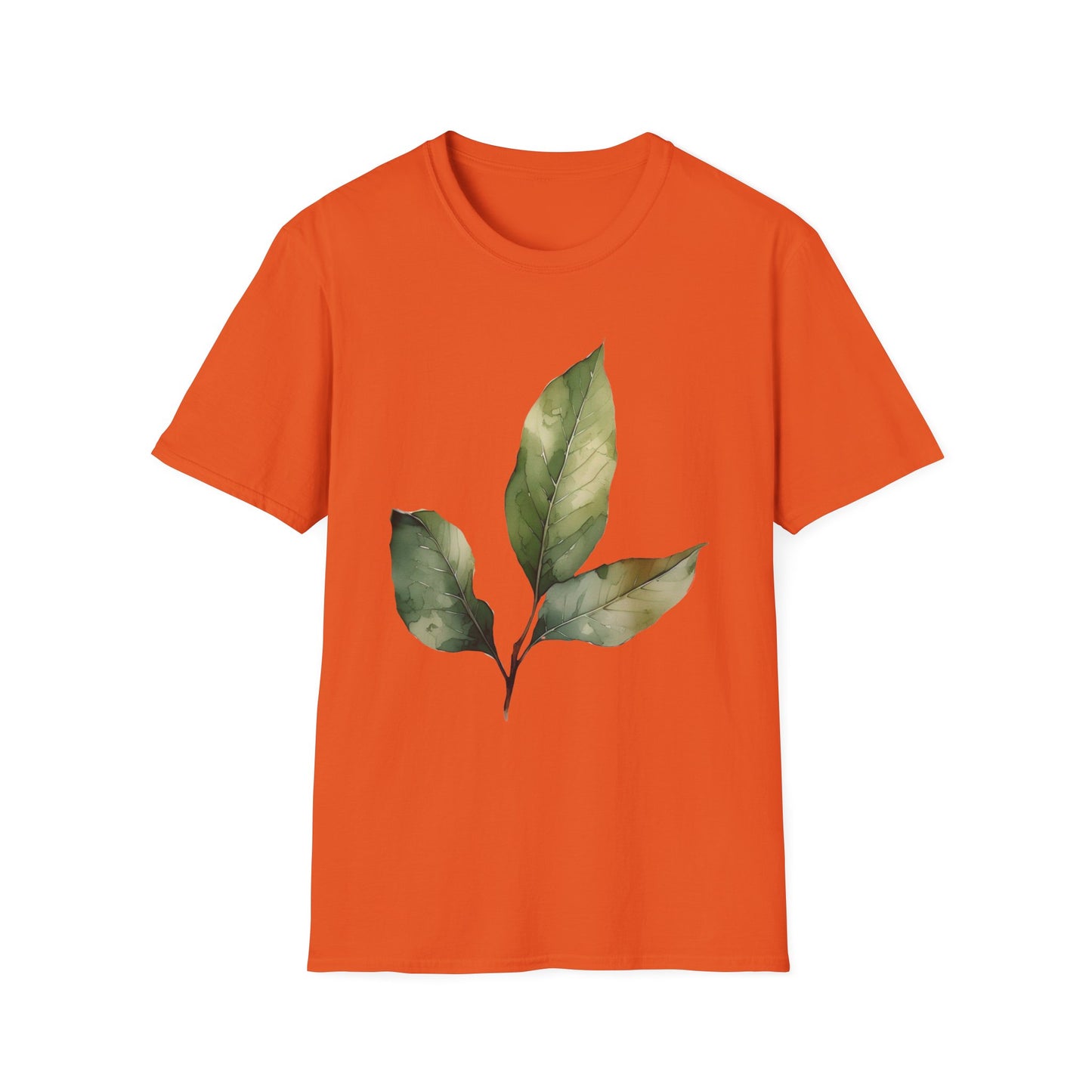 Botanical Leaf Unisex Softstyle T-Shirt - Eco-Friendly Casual Wear