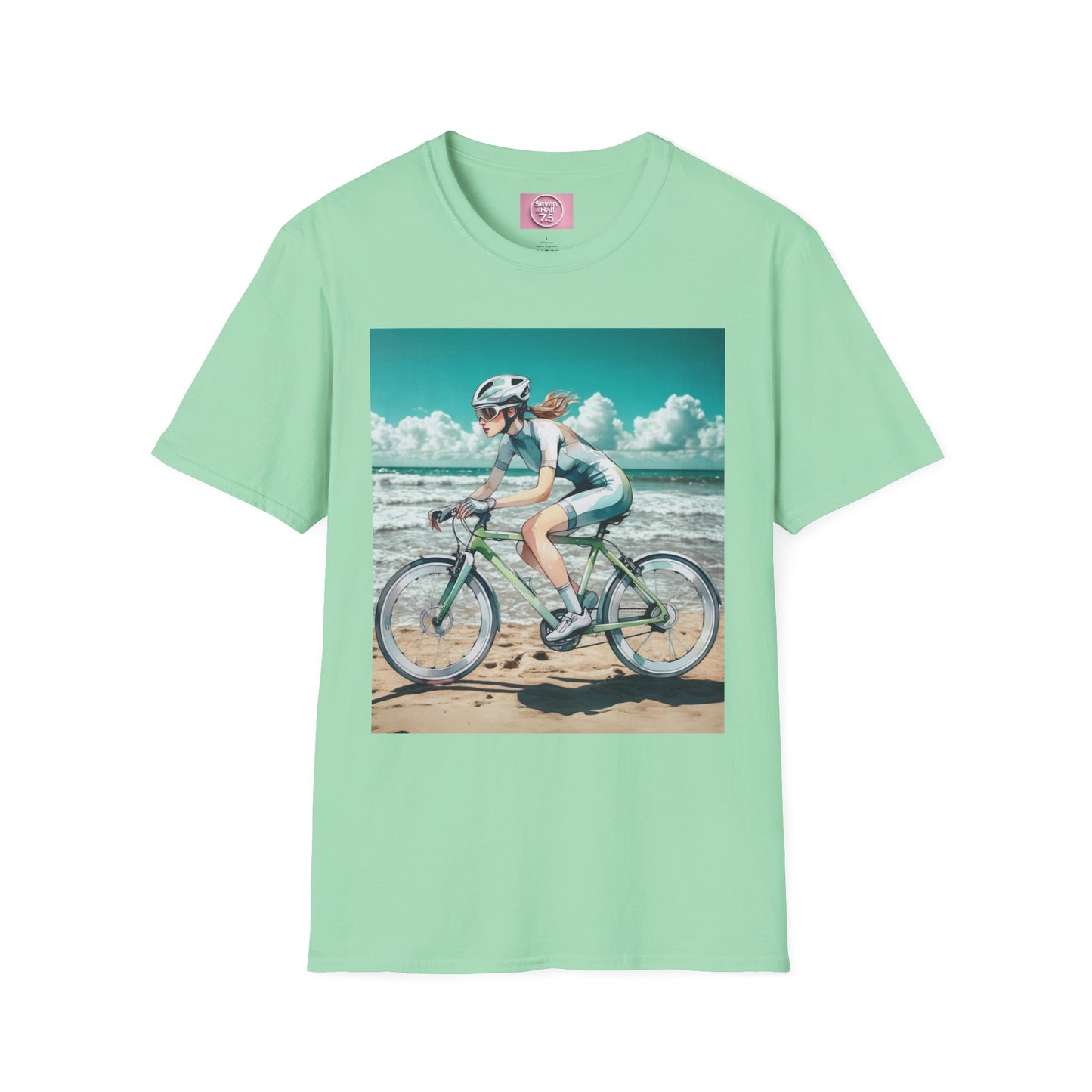Beach Bike Ride Unisex Softstyle T-Shirt