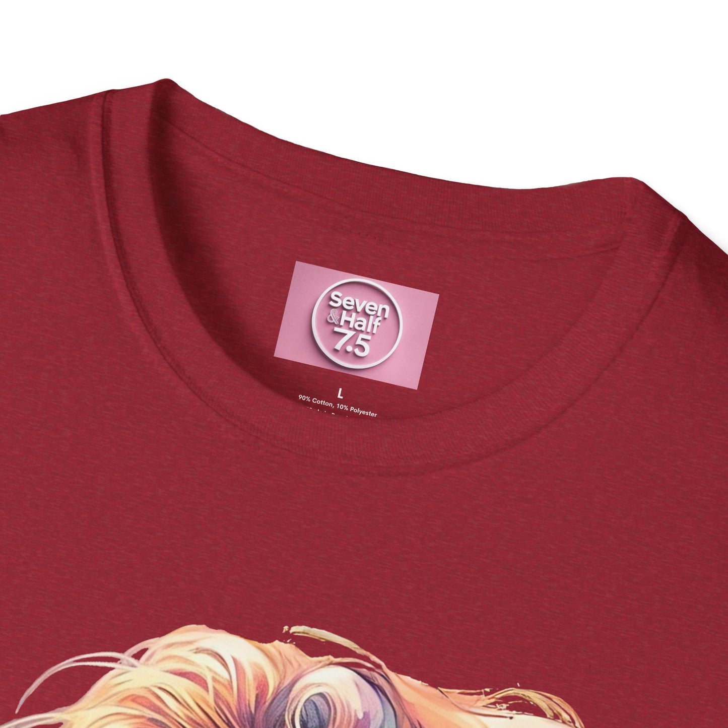 Artistic Women's Portrait T-Shirt - Women's Softstyle Tee for Creative Souls
