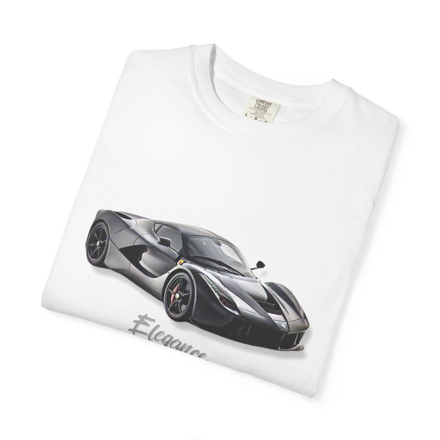 Elegant Car Graphic Unisex Garment-Dyed T-Shirt