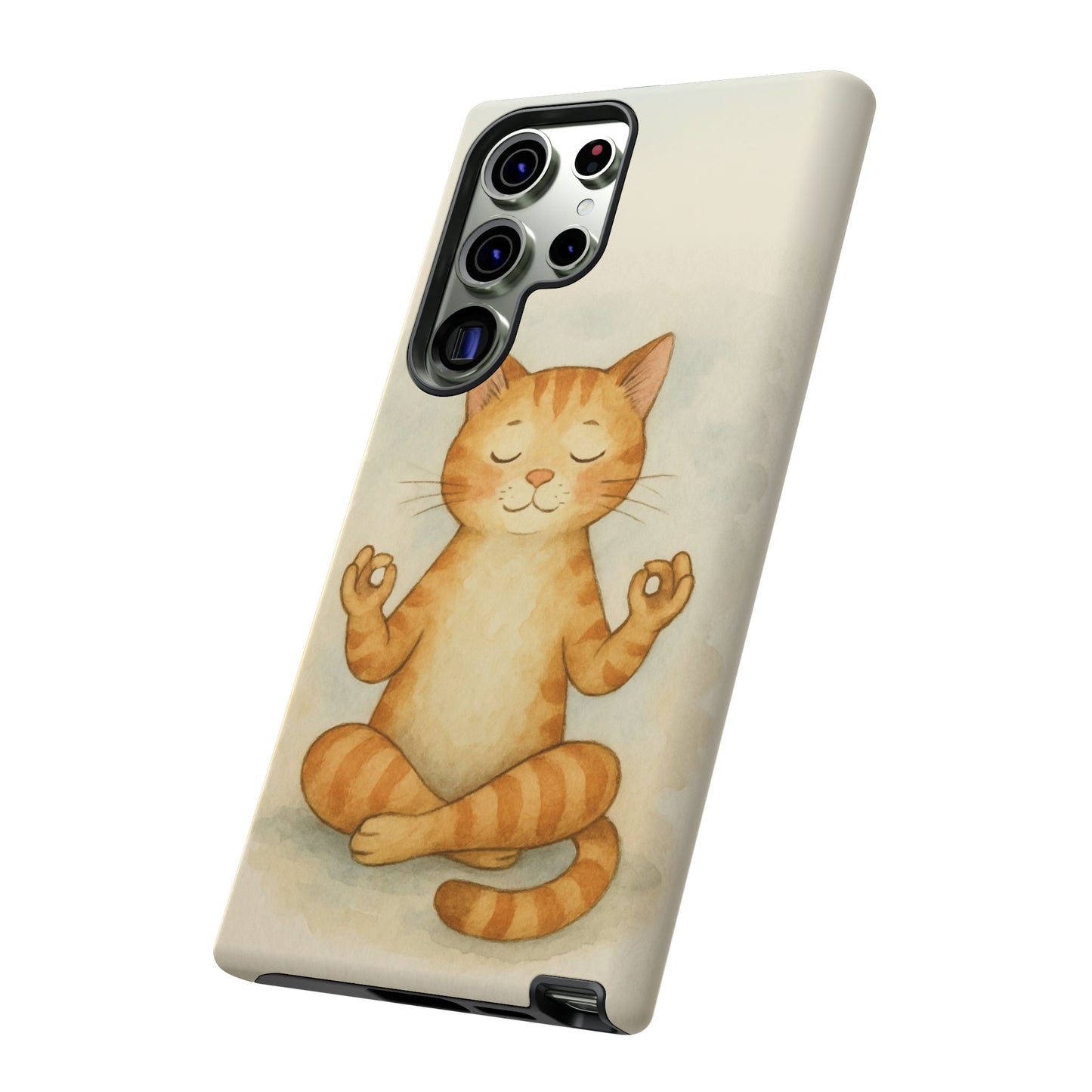 Zen Cat Phone Case - Tough & Stylish - Perfect for Cat Lovers