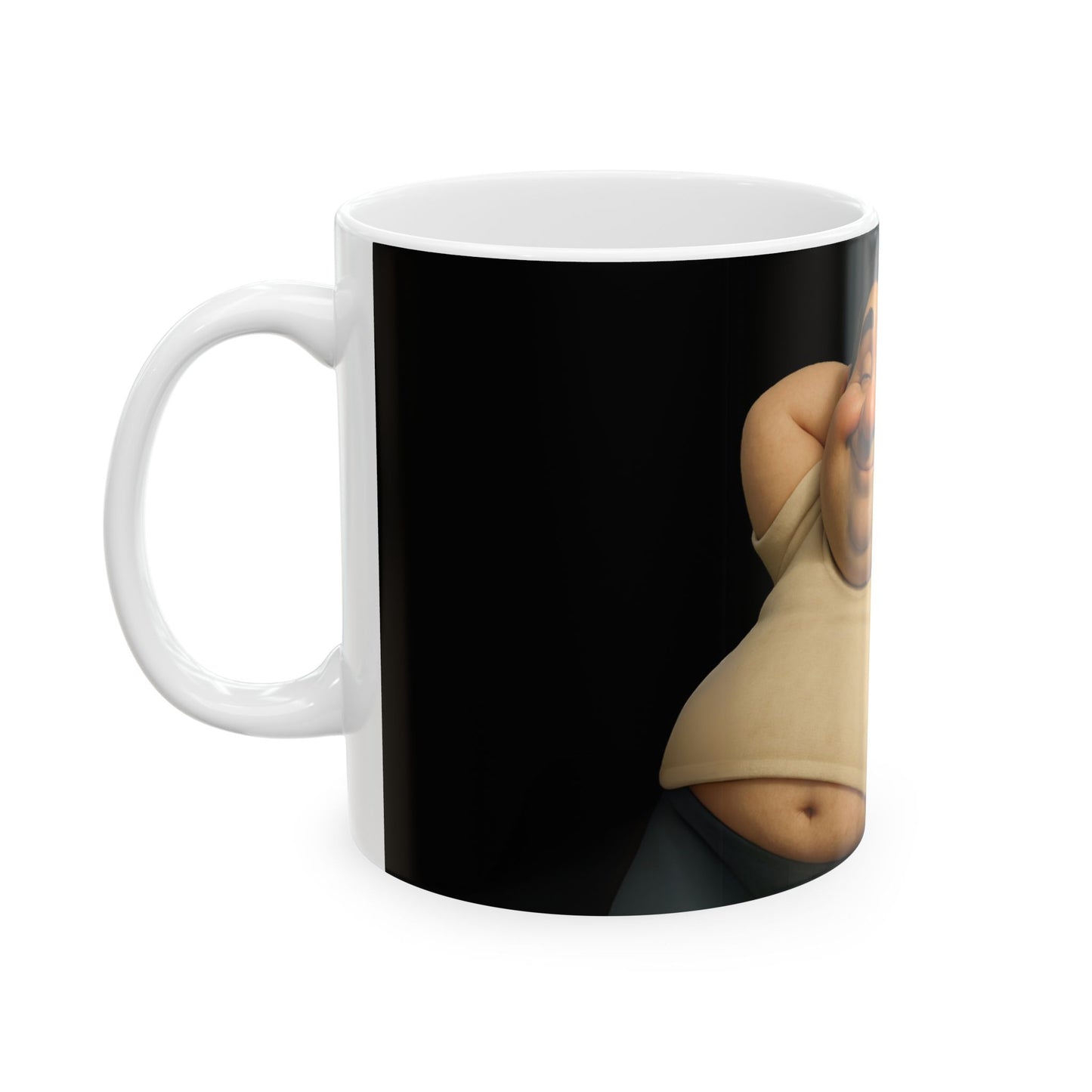 Funny Cartoon Ceramic Mug - Relaxing Theme, Perfect Gift for Coffee Lovers