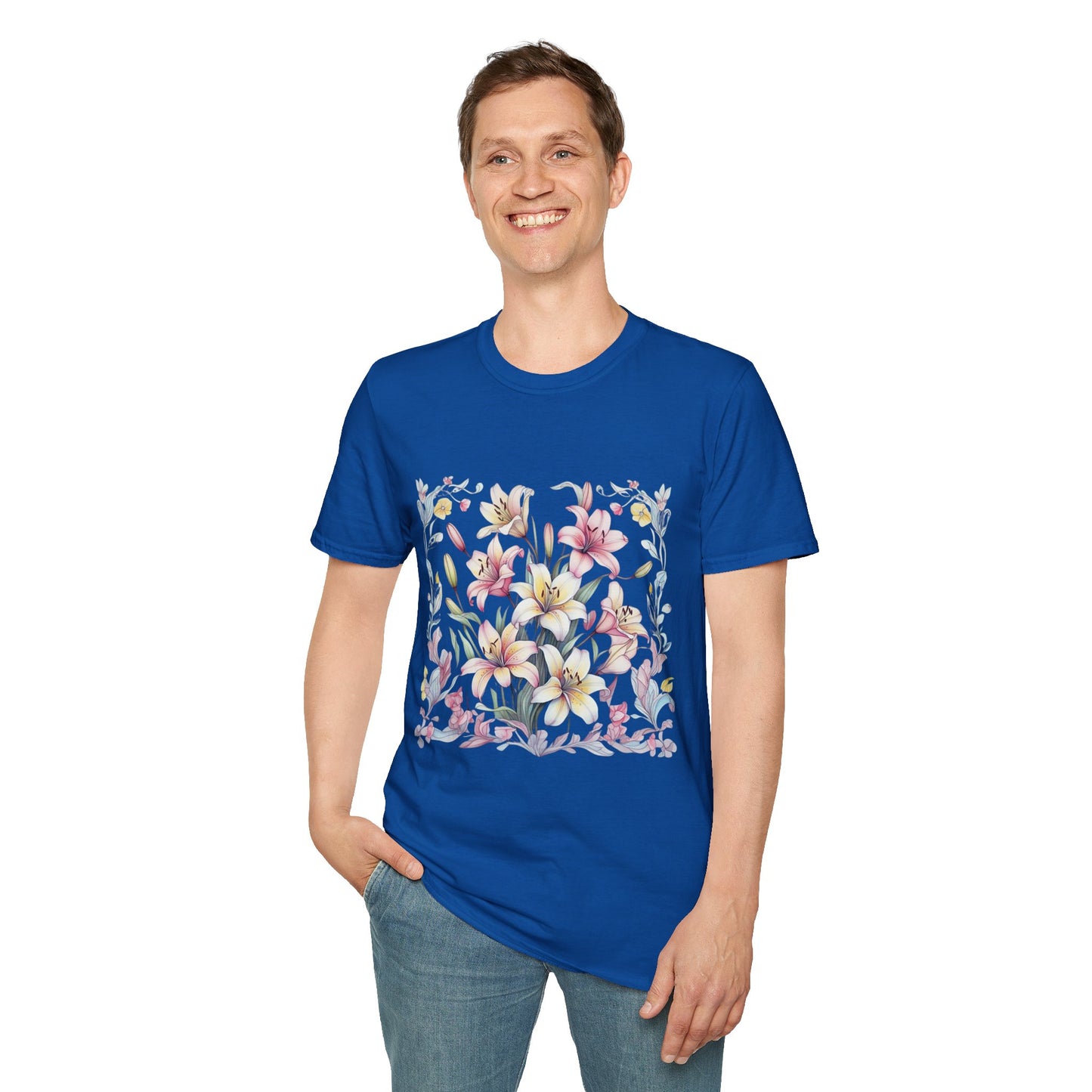 Floral Blossom Unisex T-Shirt - Softstyle Cotton Tee for Nature Lovers