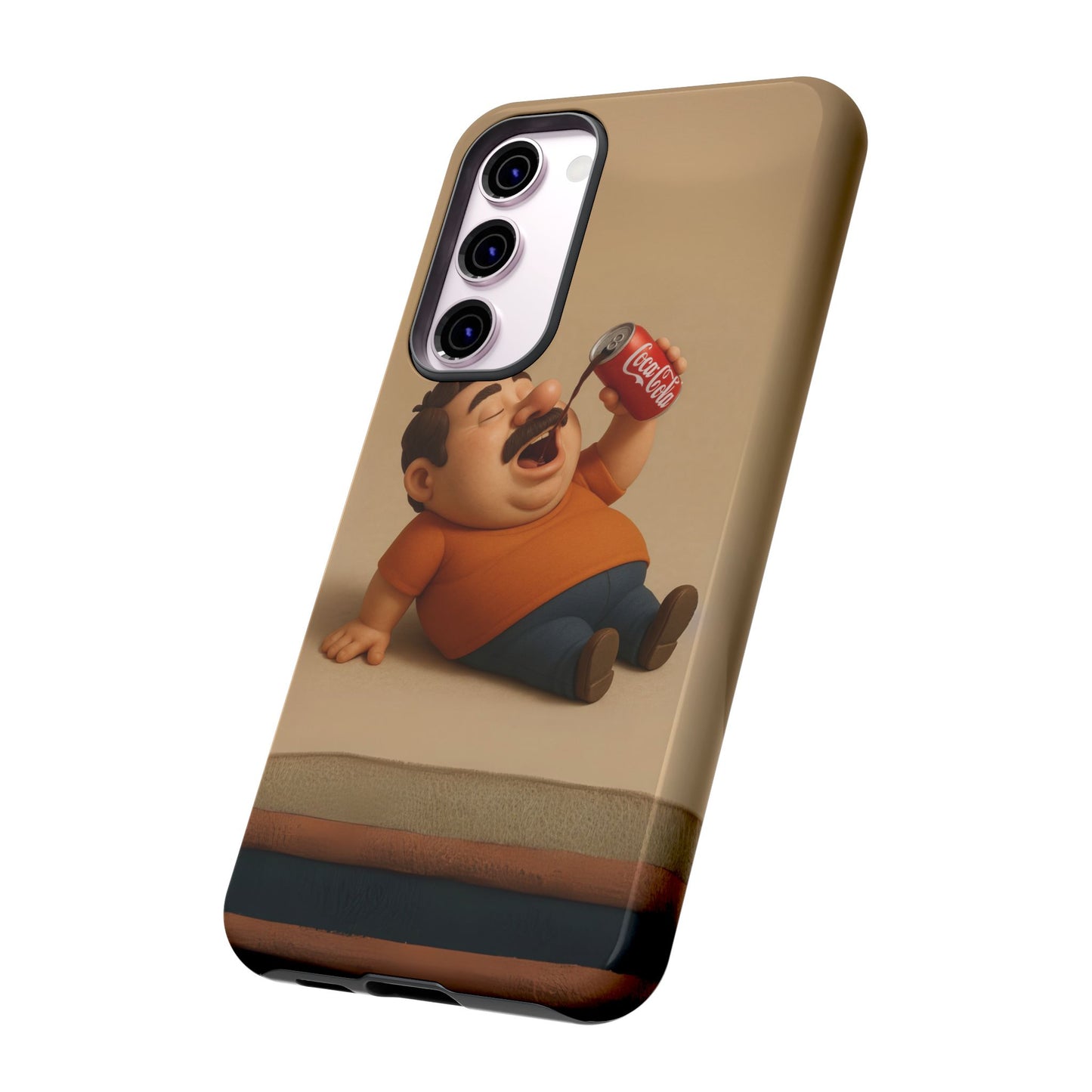 Funny Cartoon Phone Case - 'Coca-Cola Chill' Design