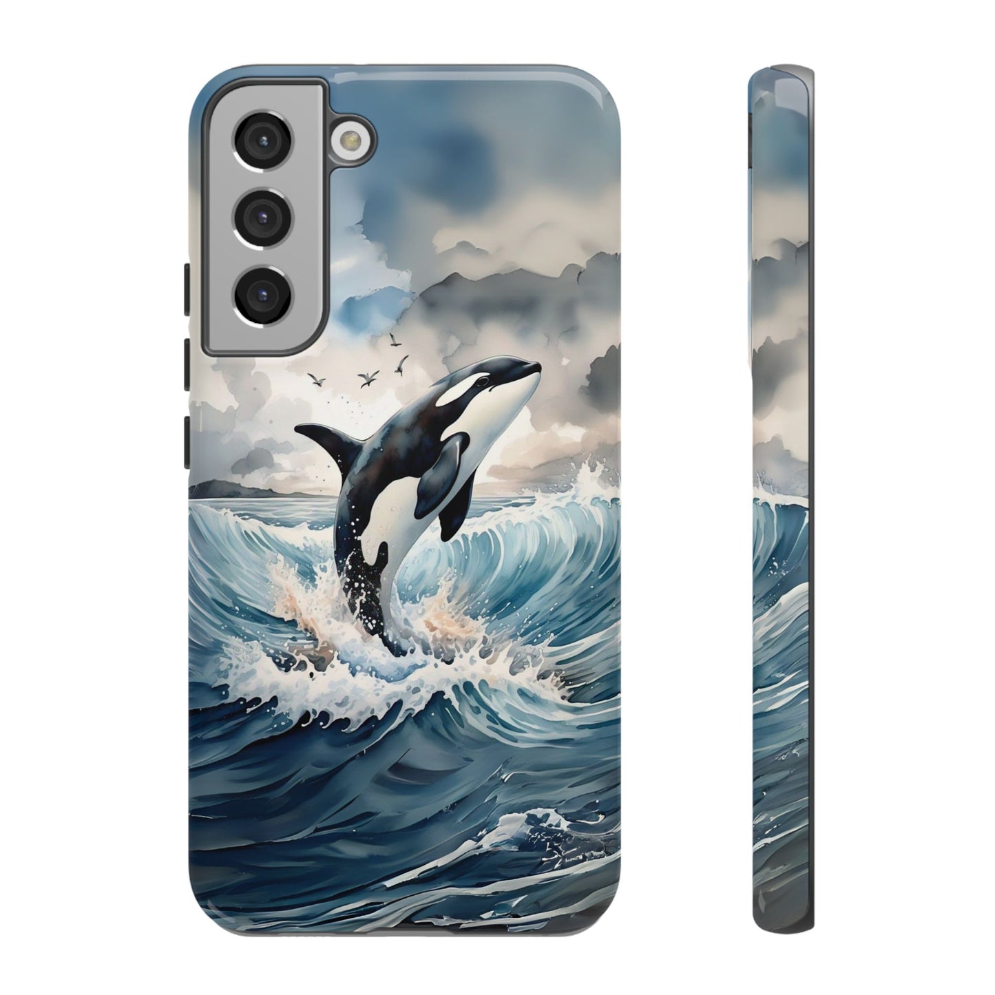 Whale Splash Phone Case - Tough & Stylish Ocean Design