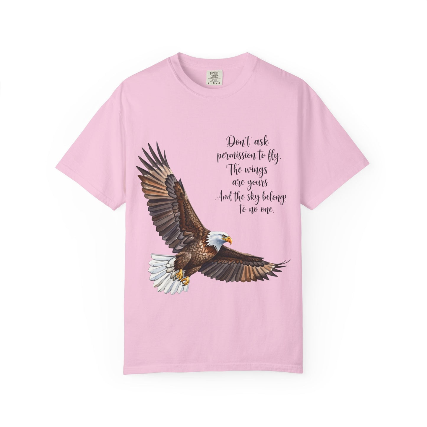 Inspirational Eagle T-Shirt, Motivational Apparel, Gift for Nature Lovers, Unisex Size, Eco-Friendly Fashion, Casual Wear