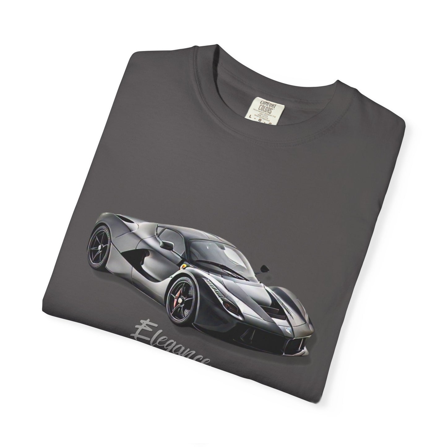 Elegant Car Graphic Unisex Garment-Dyed T-Shirt