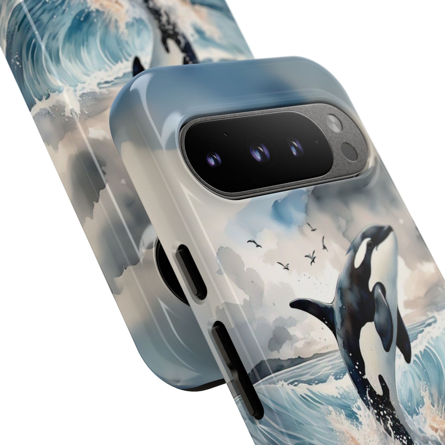Whale Splash Phone Case - Tough & Stylish Ocean Design