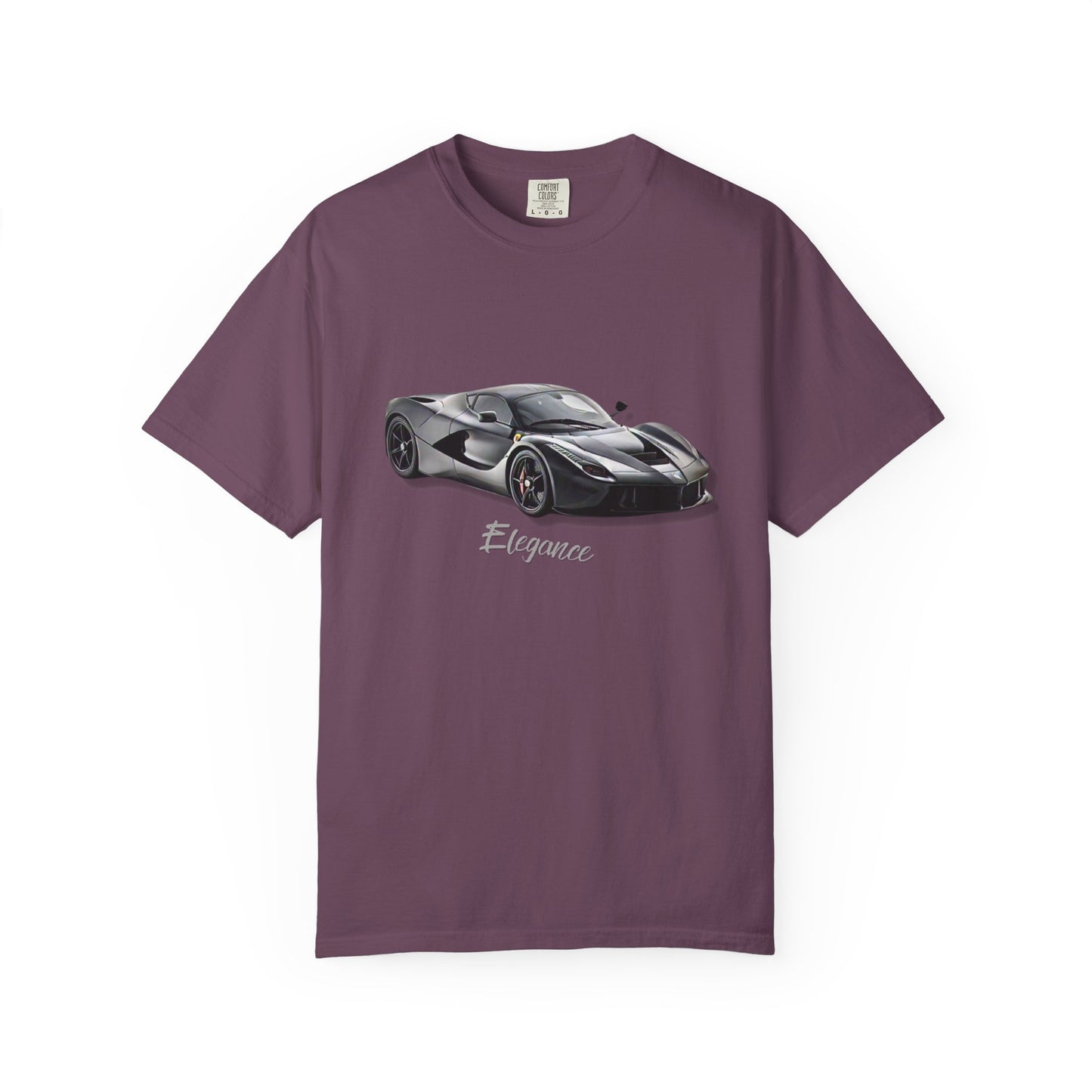 Elegant Car Graphic Unisex Garment-Dyed T-Shirt