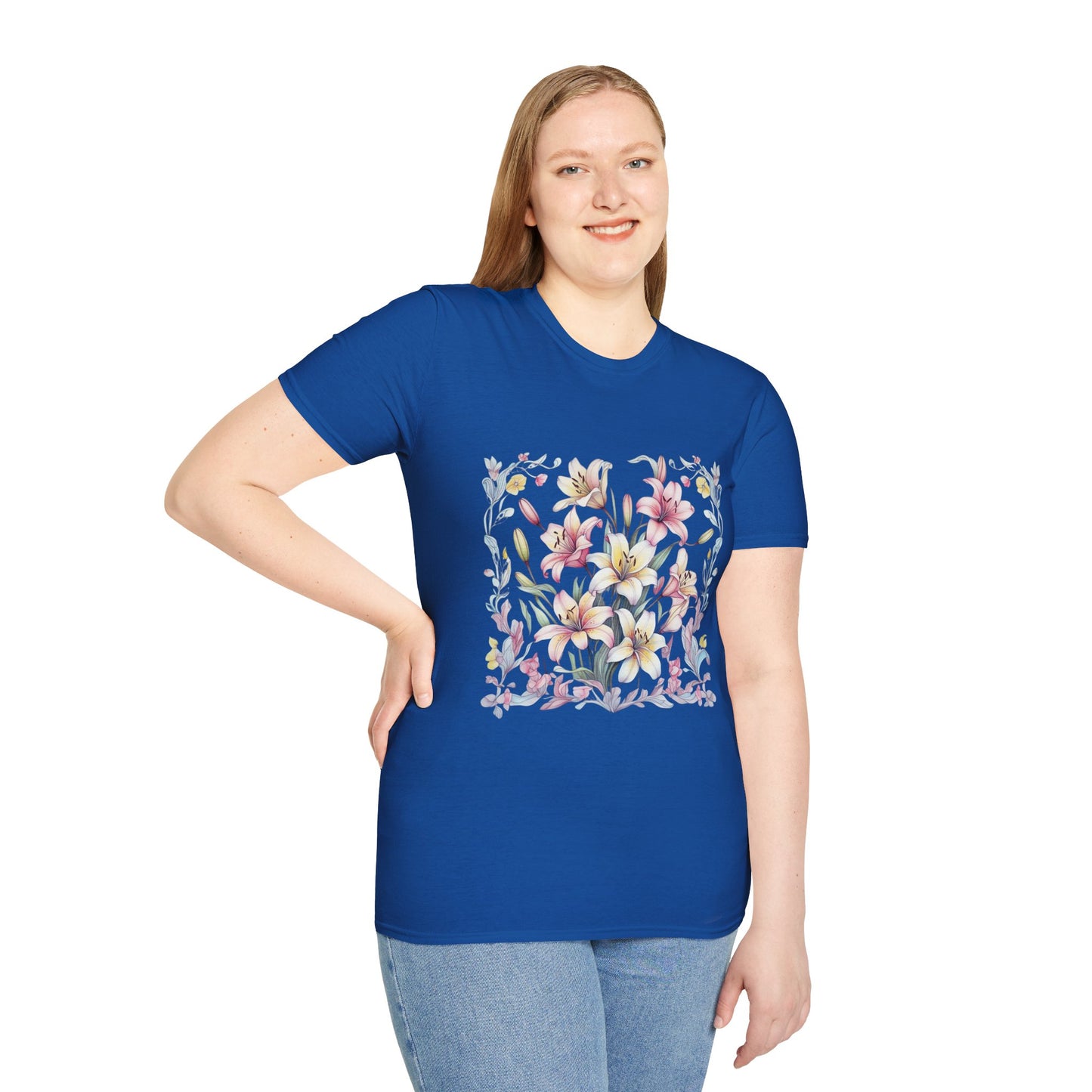 Floral Blossom Unisex T-Shirt - Softstyle Cotton Tee for Nature Lovers
