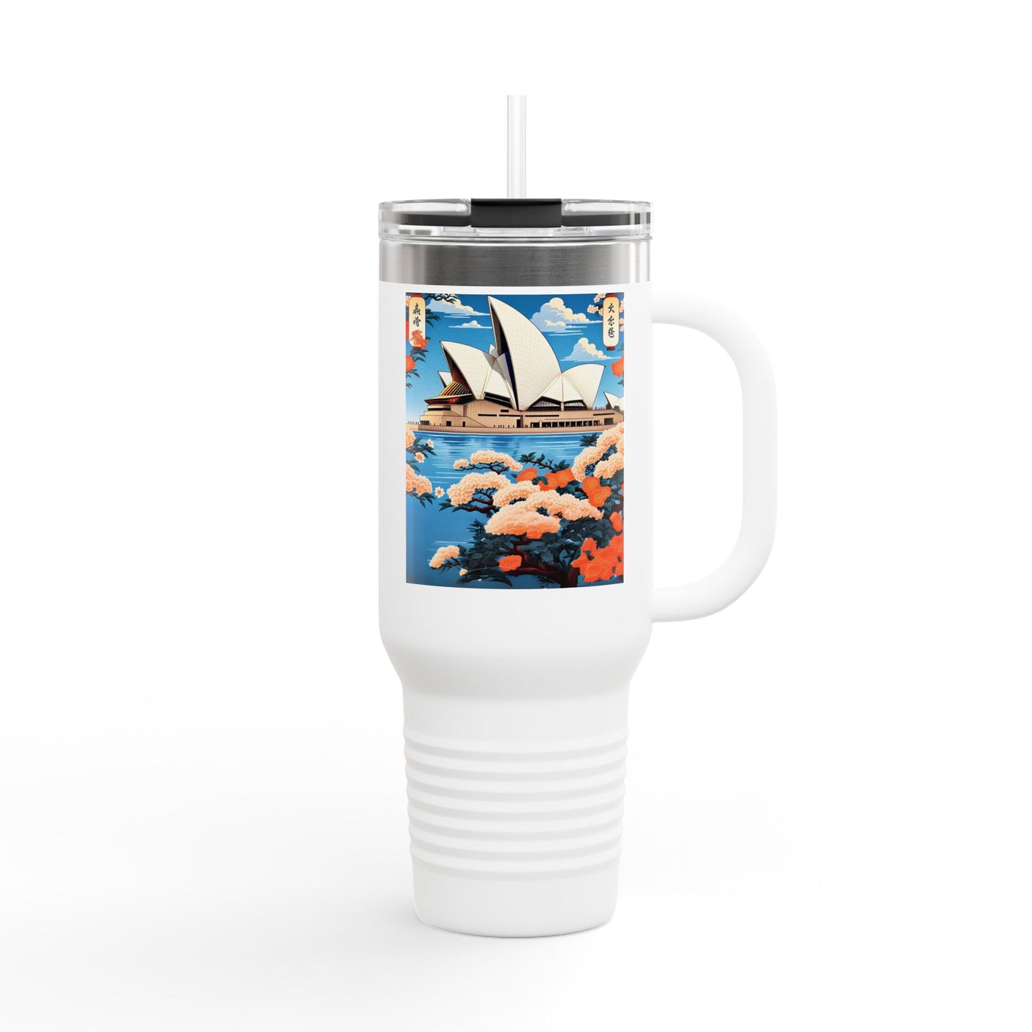 Stylish 40oz Insulated Travel Mug – Perfect for Adventure Seekers & Coffee Lovers!