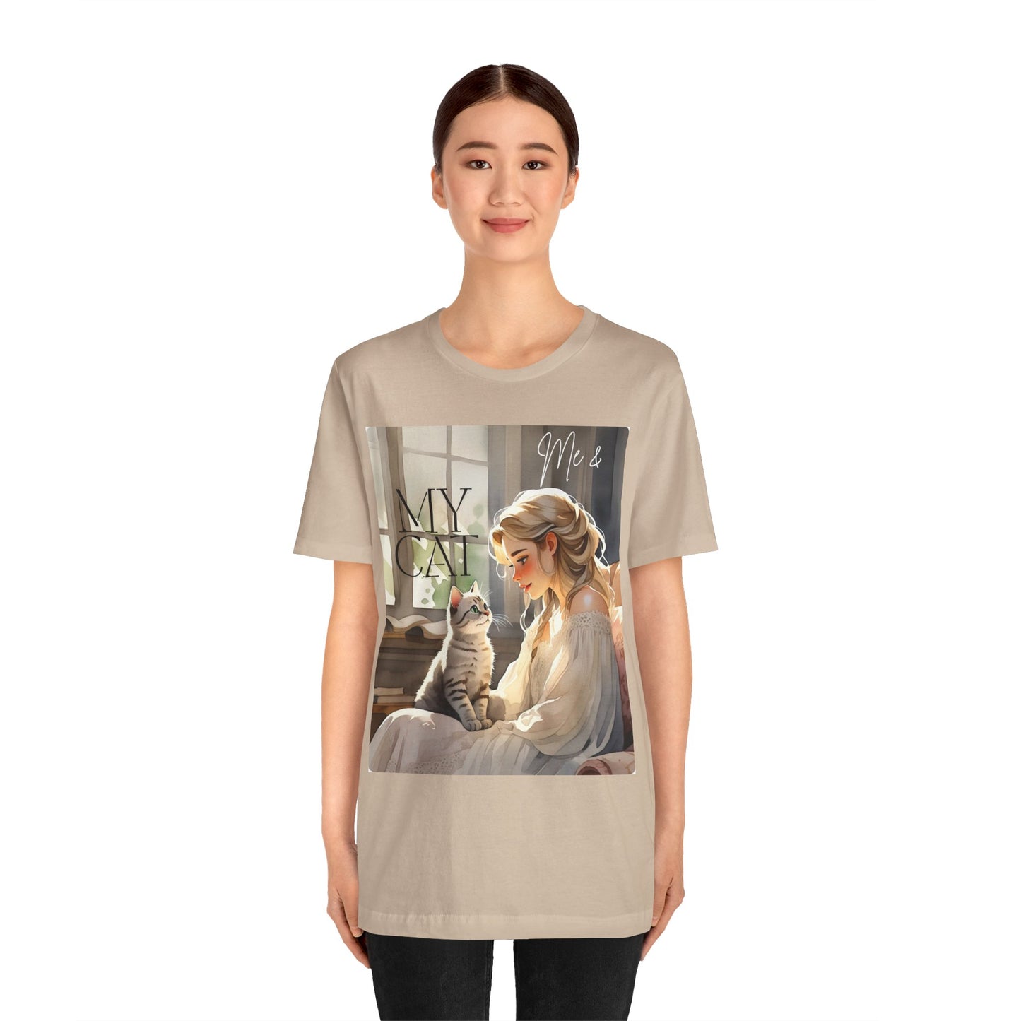 My Cat & Me Unisex Short Sleeve Tee - Cozy Cat Lover Shirt