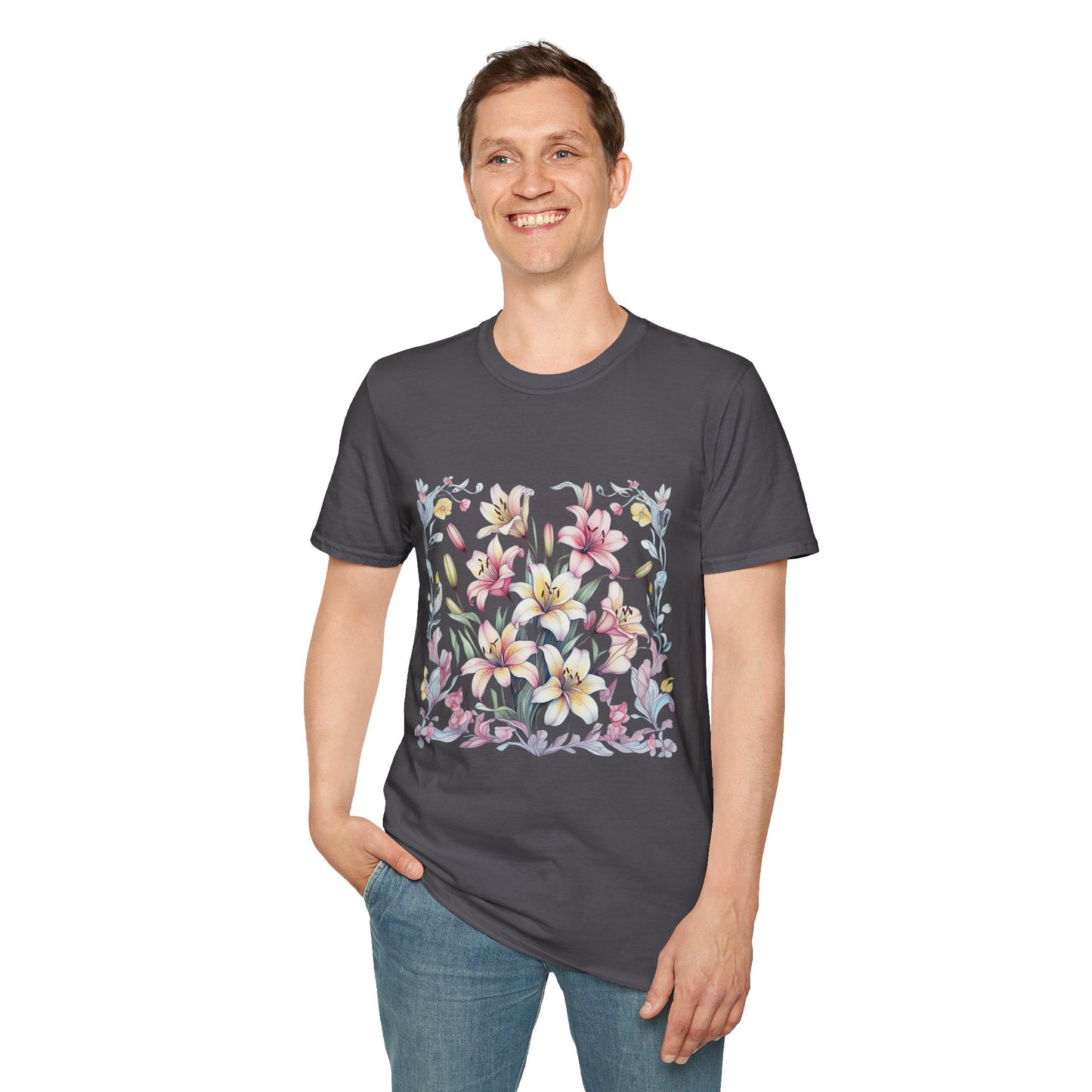 Floral Blossom Unisex T-Shirt - Softstyle Cotton Tee for Nature Lovers