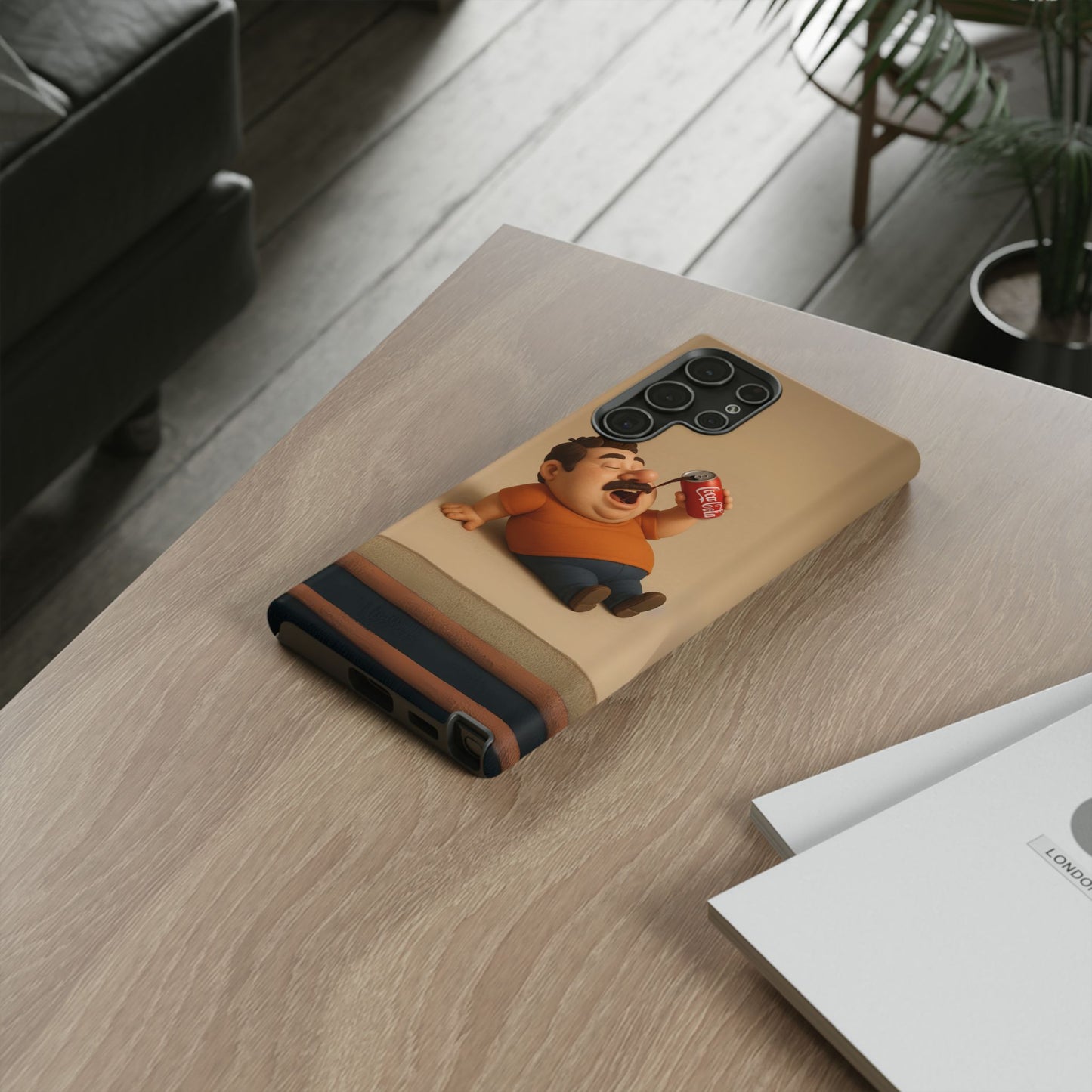 Funny Cartoon Phone Case - 'Coca-Cola Chill' Design