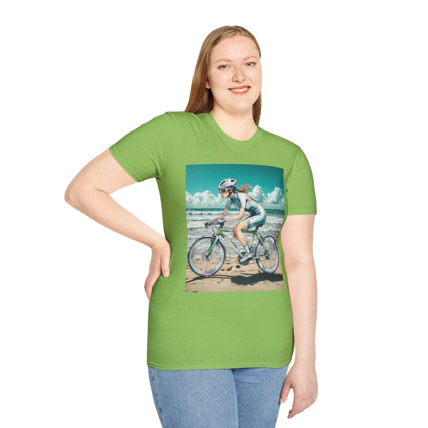 Beach Bike Ride Unisex Softstyle T-Shirt