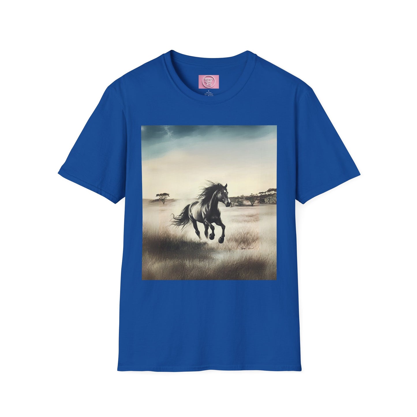 Majestic Horse Unisex Softstyle T-Shirt - Nature Inspired Graphic Tee