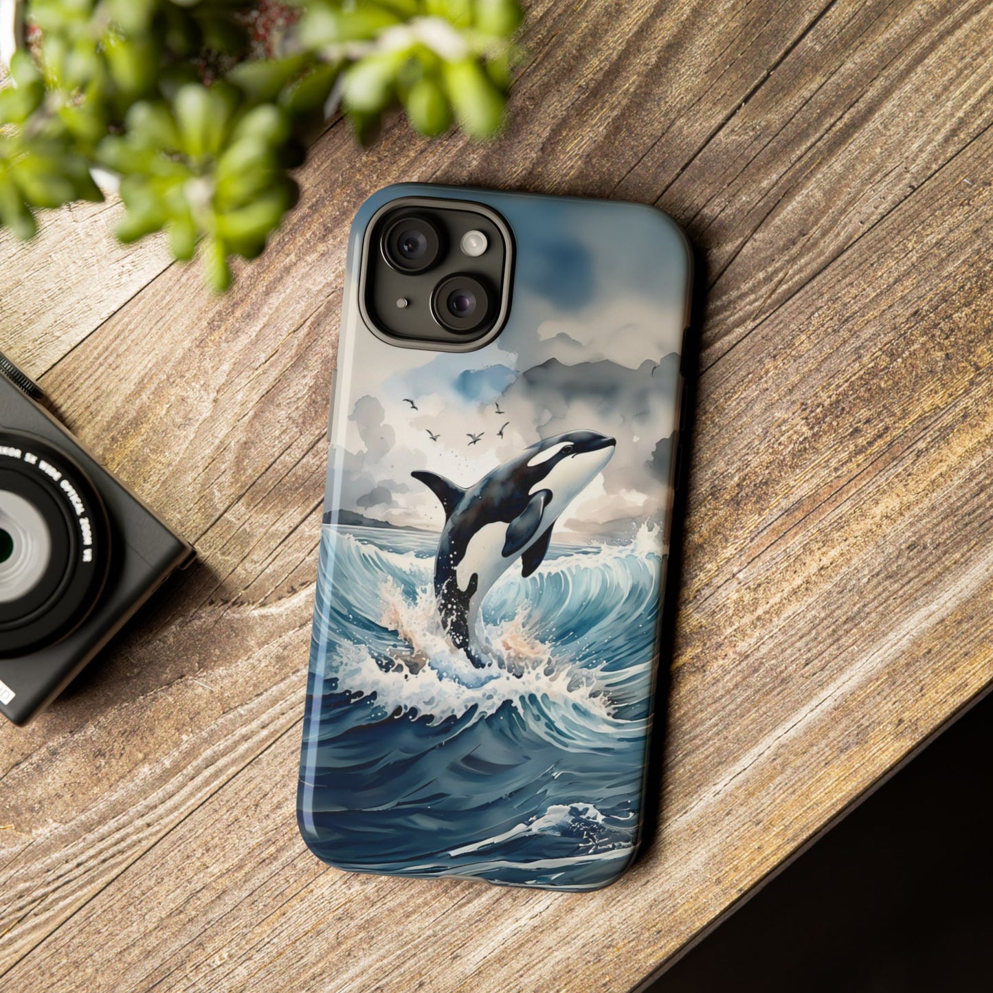 Whale Splash Phone Case - Tough & Stylish Ocean Design