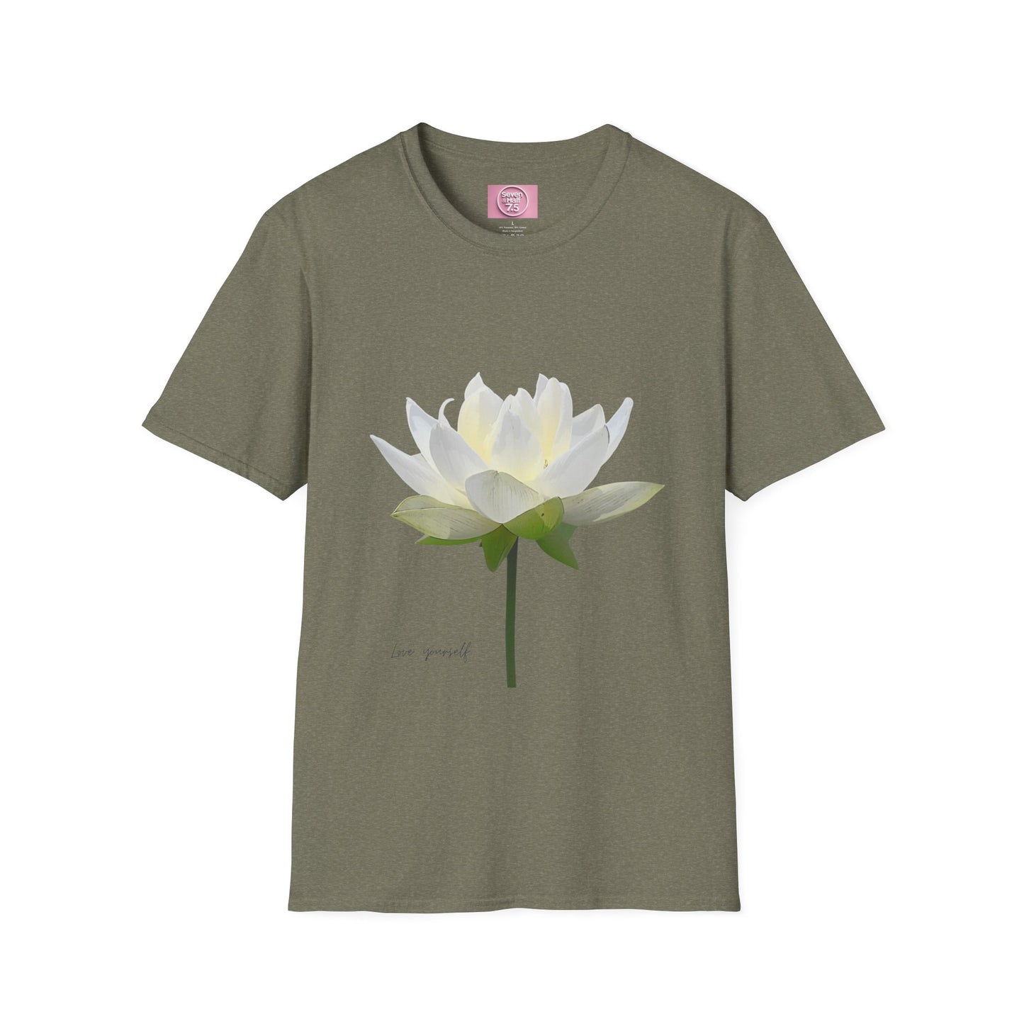 Love Yourself Lotus Flower T-Shirt - Unisex Softstyle Tee