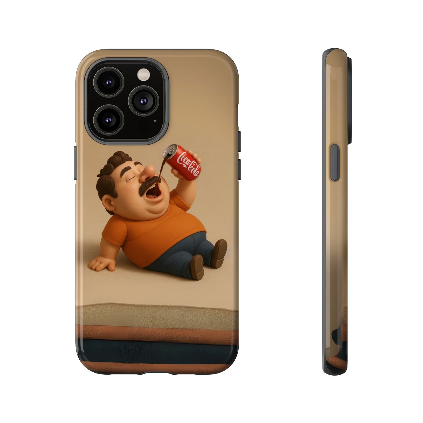 Funny Cartoon Phone Case - 'Coca-Cola Chill' Design