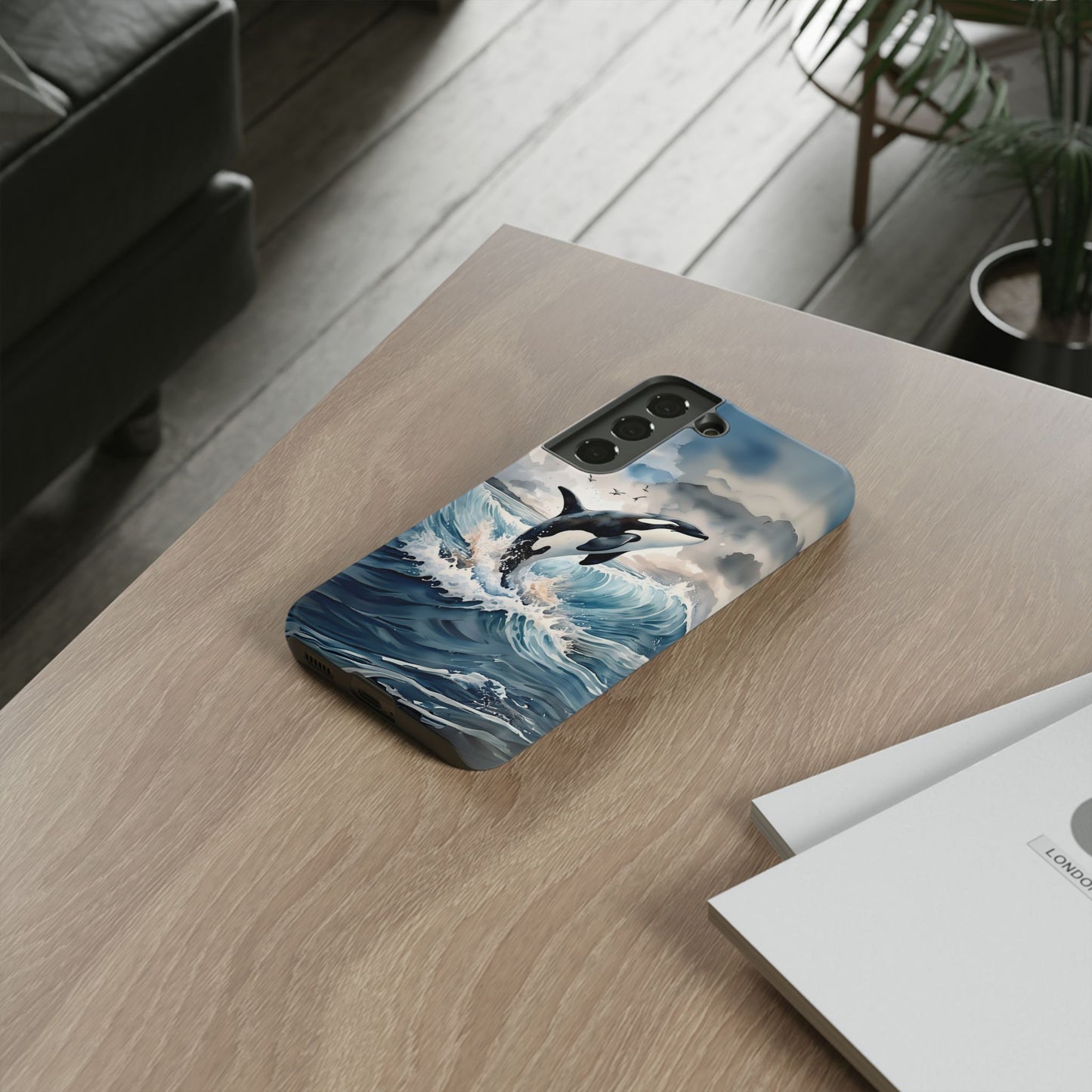 Whale Splash Phone Case - Tough & Stylish Ocean Design