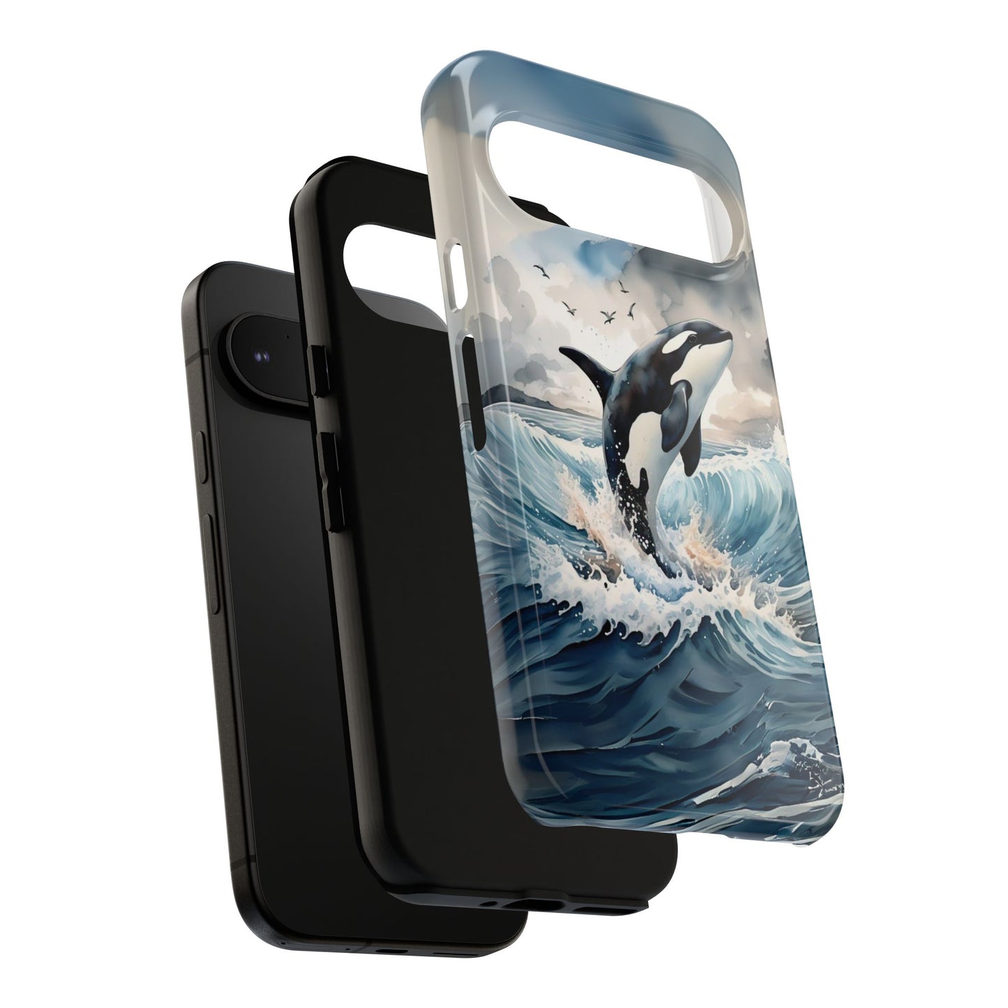 Whale Splash Phone Case - Tough & Stylish Ocean Design