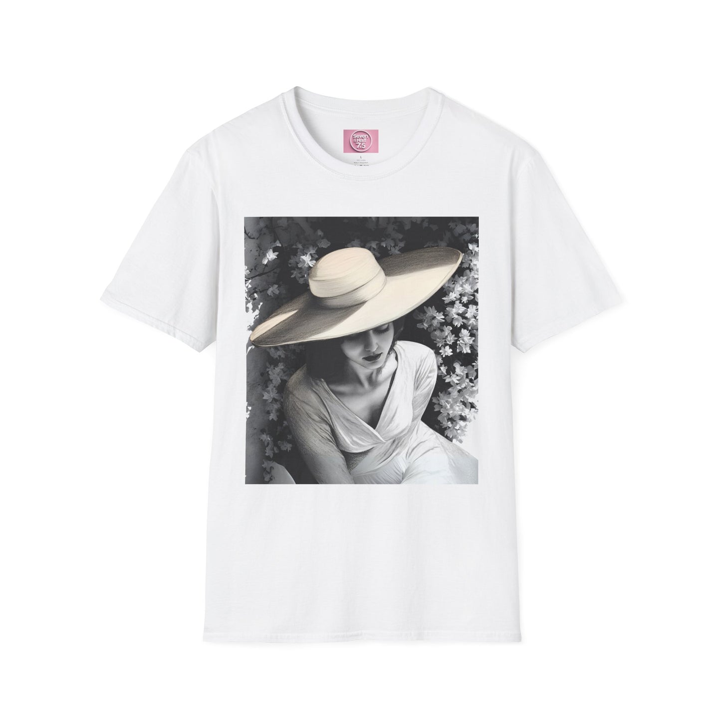 Elegant Charcoal art Softstyle T-Shirt - Perfect for Spring and Summer