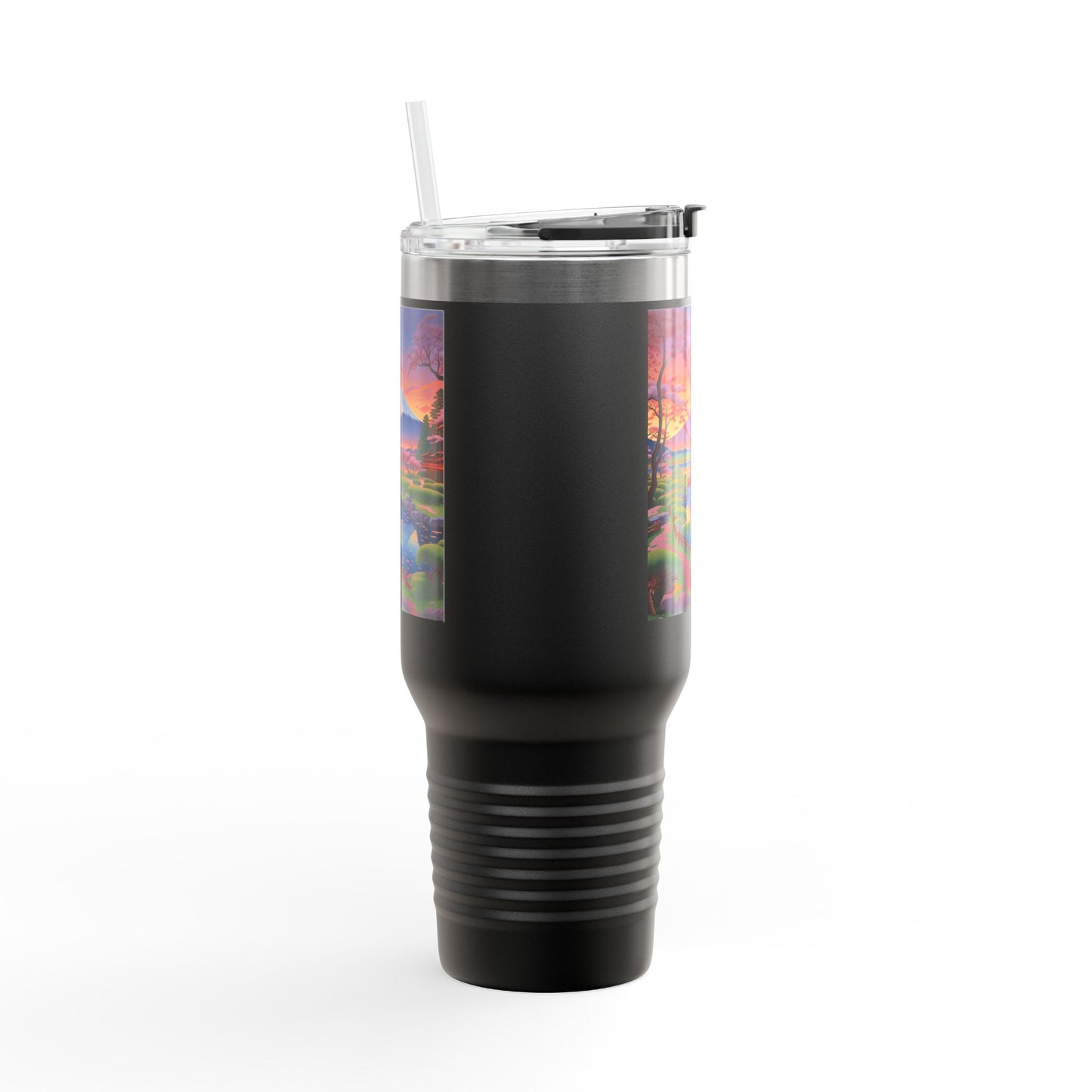 Nature-Inspired Insulated Travel Mug - 40oz Adventure Mug with Scenic Design