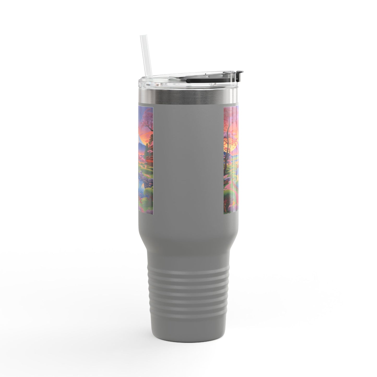 Nature-Inspired Insulated Travel Mug - 40oz Adventure Mug with Scenic Design