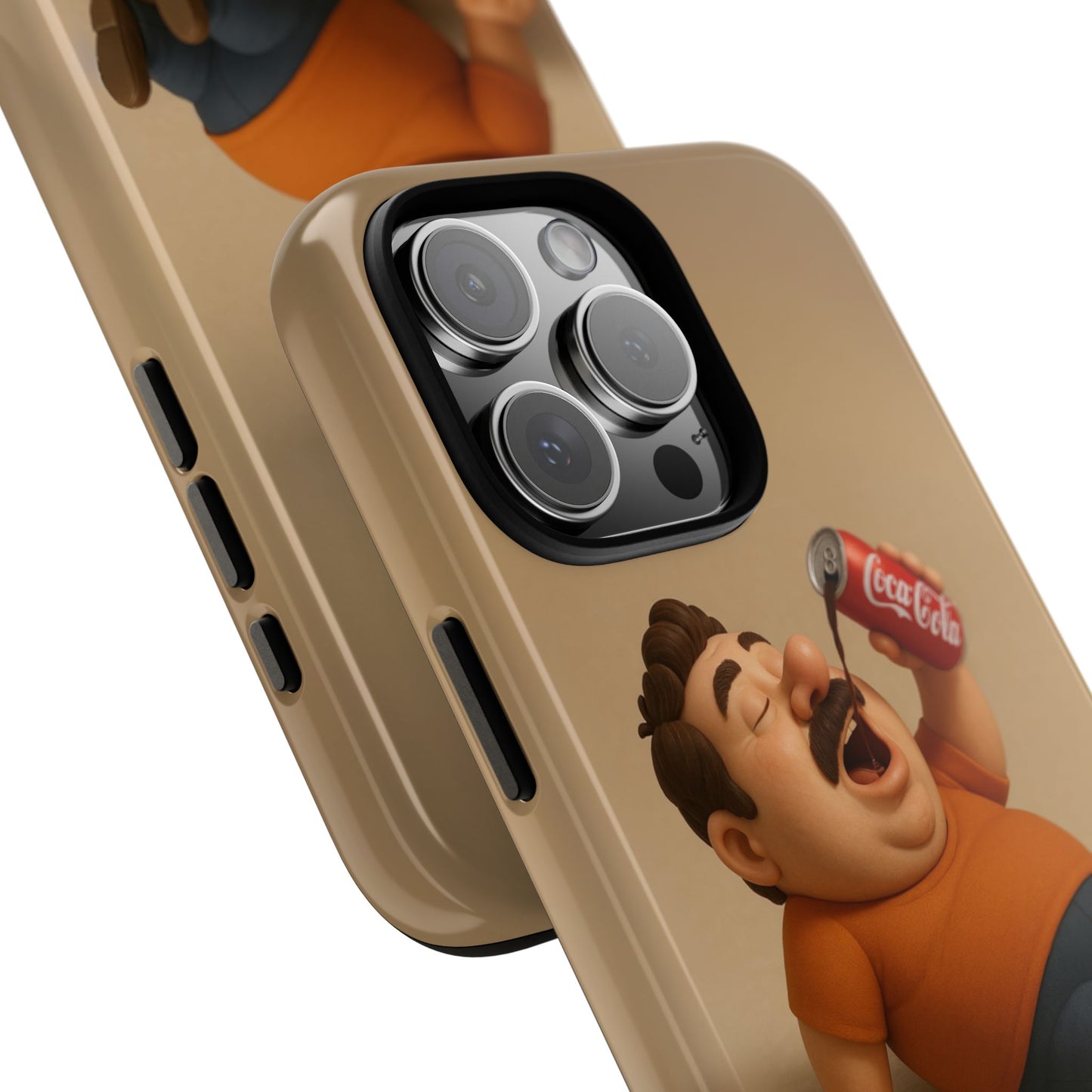 Funny Cartoon Phone Case - 'Coca-Cola Chill' Design