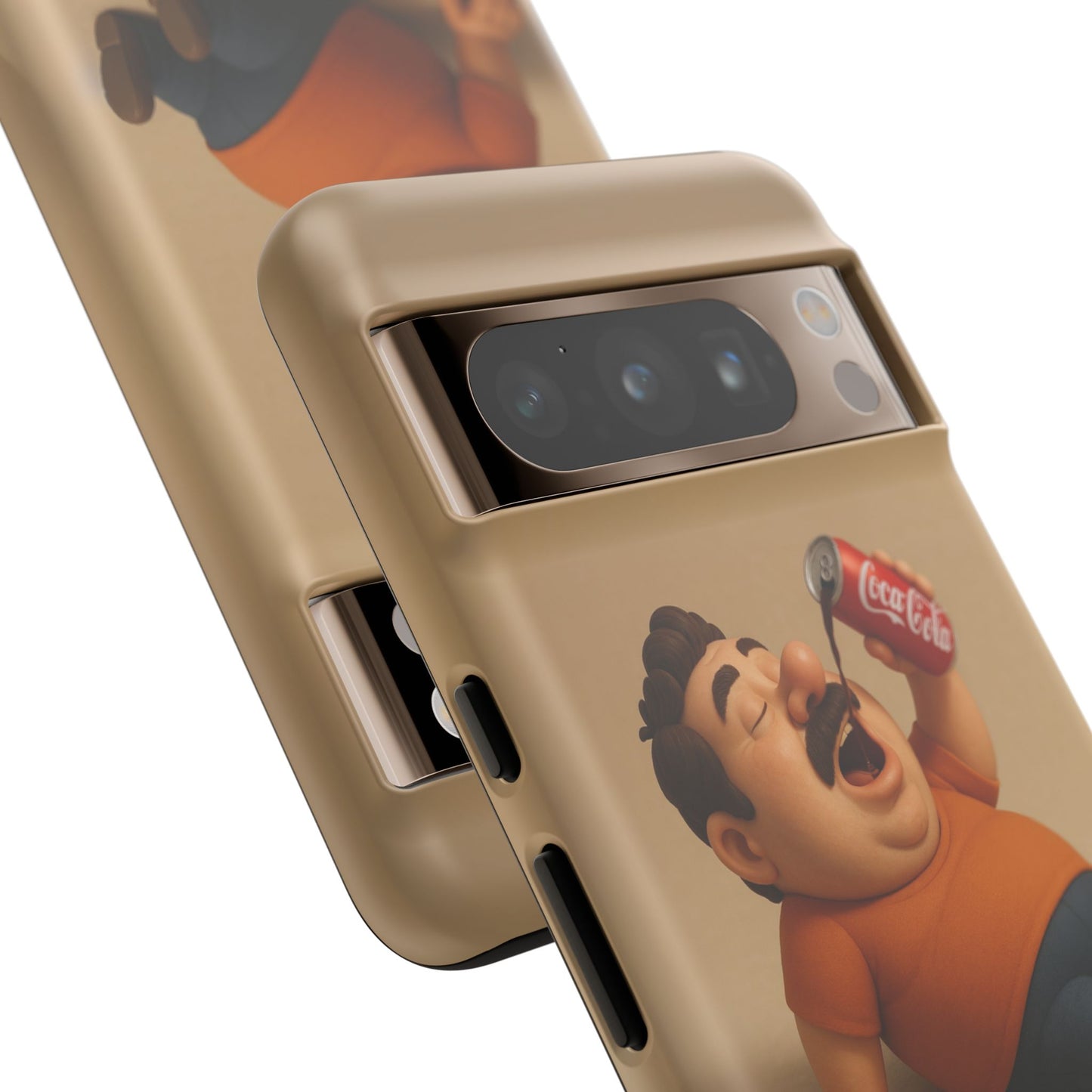 Funny Cartoon Phone Case - 'Coca-Cola Chill' Design