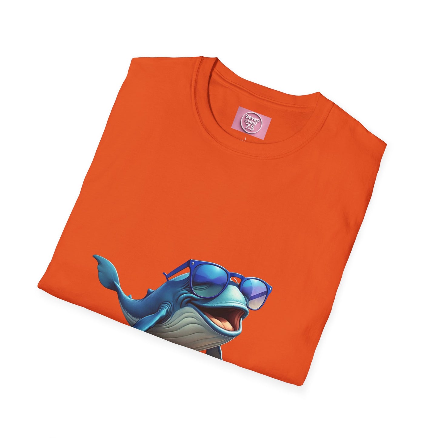 Cool Sunglasses Whale Unisex Softstyle T-Shirt