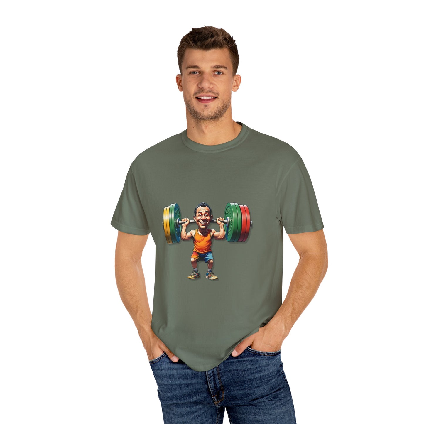 Funny Weightlifting T-Shirt - Unisex Garment-Dyed Tee for Fitness Enthusiasts