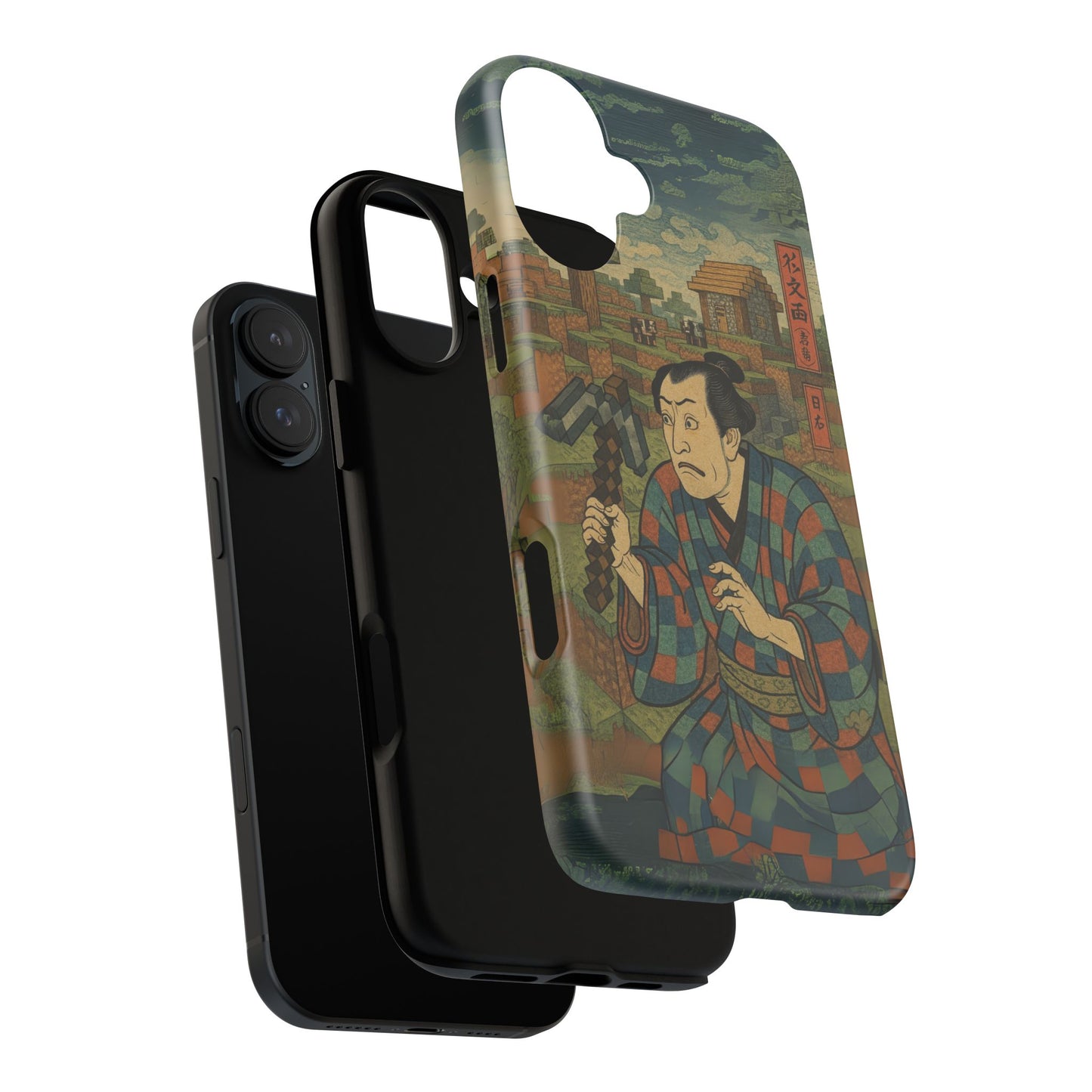 Tough Cases - Japanese Art Phone Case with Warrior Design