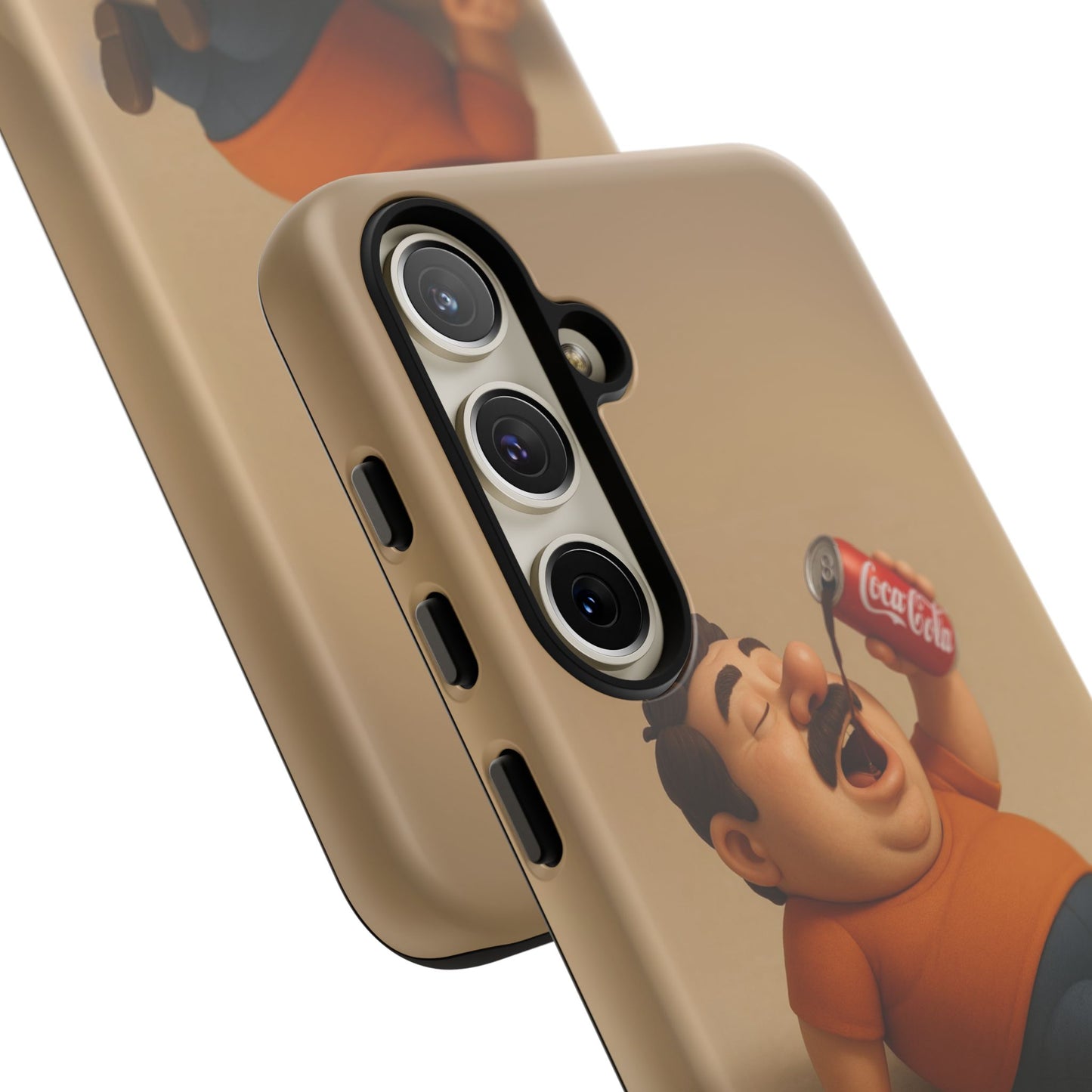 Funny Cartoon Phone Case - 'Coca-Cola Chill' Design