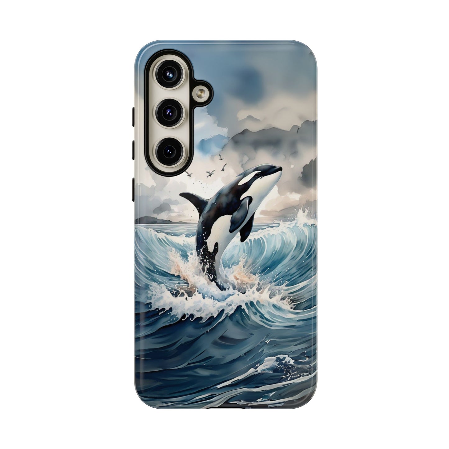 Whale Splash Phone Case - Tough & Stylish Ocean Design