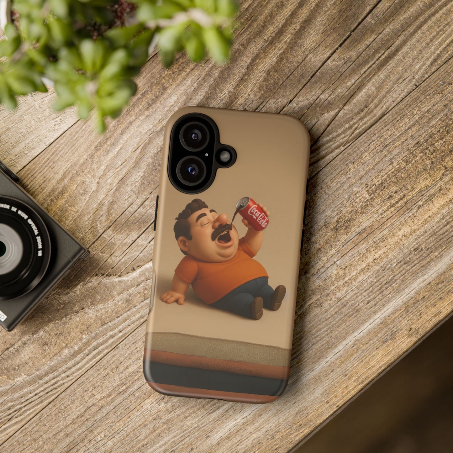 Funny Cartoon Phone Case - 'Coca-Cola Chill' Design