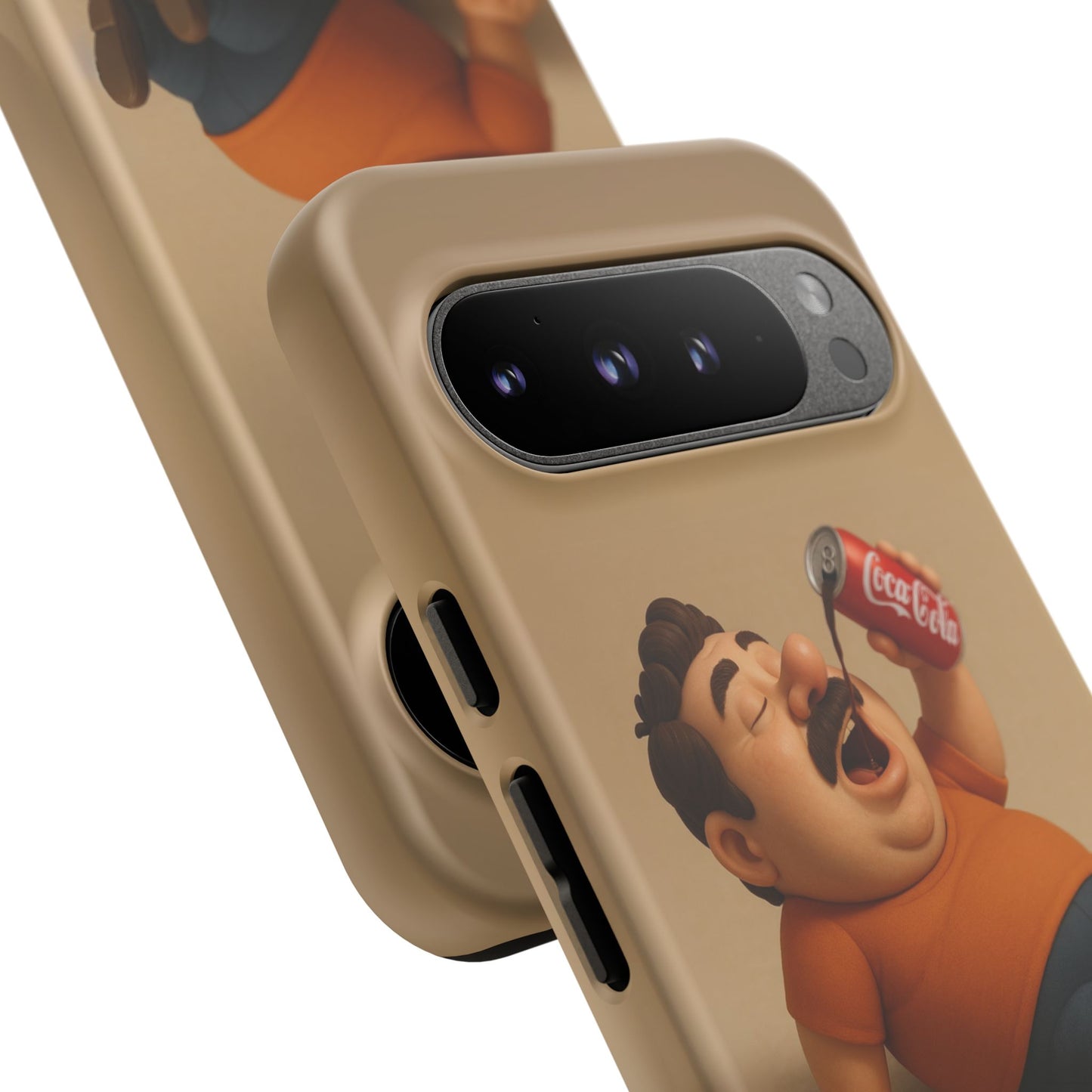 Funny Cartoon Phone Case - 'Coca-Cola Chill' Design