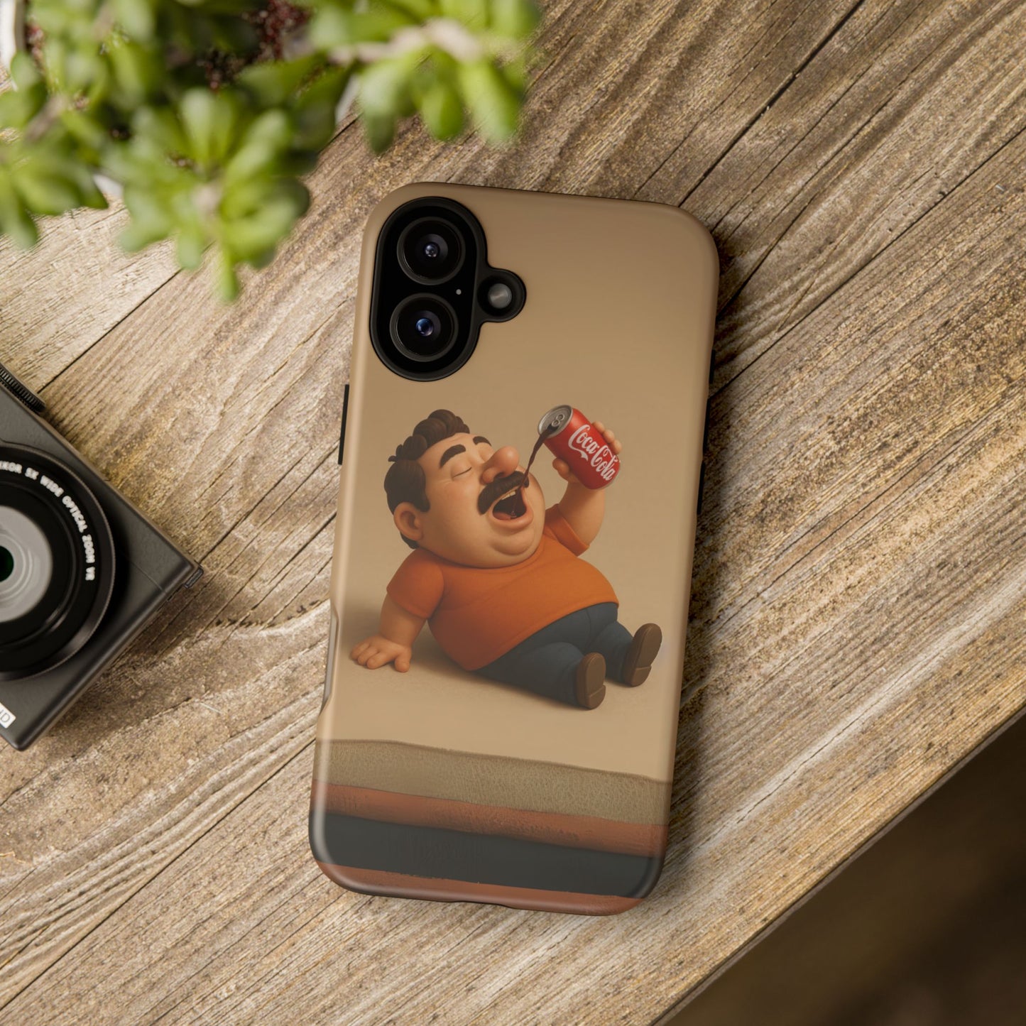 Funny Cartoon Phone Case - 'Coca-Cola Chill' Design