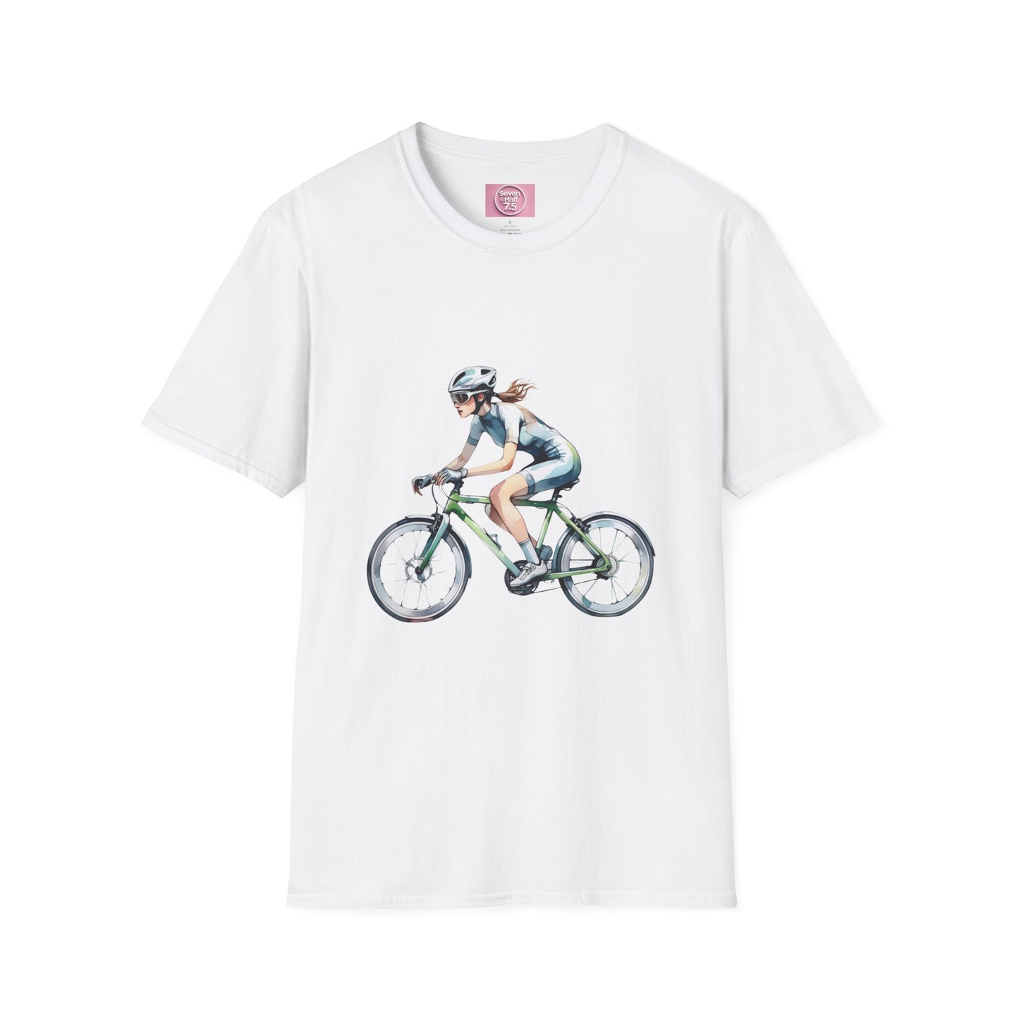 Cycling Enthusiast Softstyle T-Shirt – Sporty Graphic Tee for Bikers