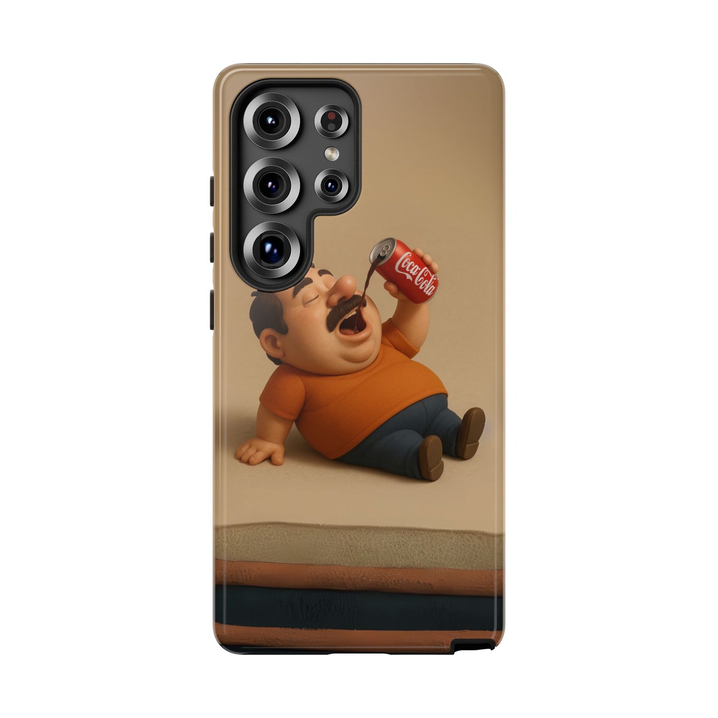 Funny Cartoon Phone Case - 'Coca-Cola Chill' Design