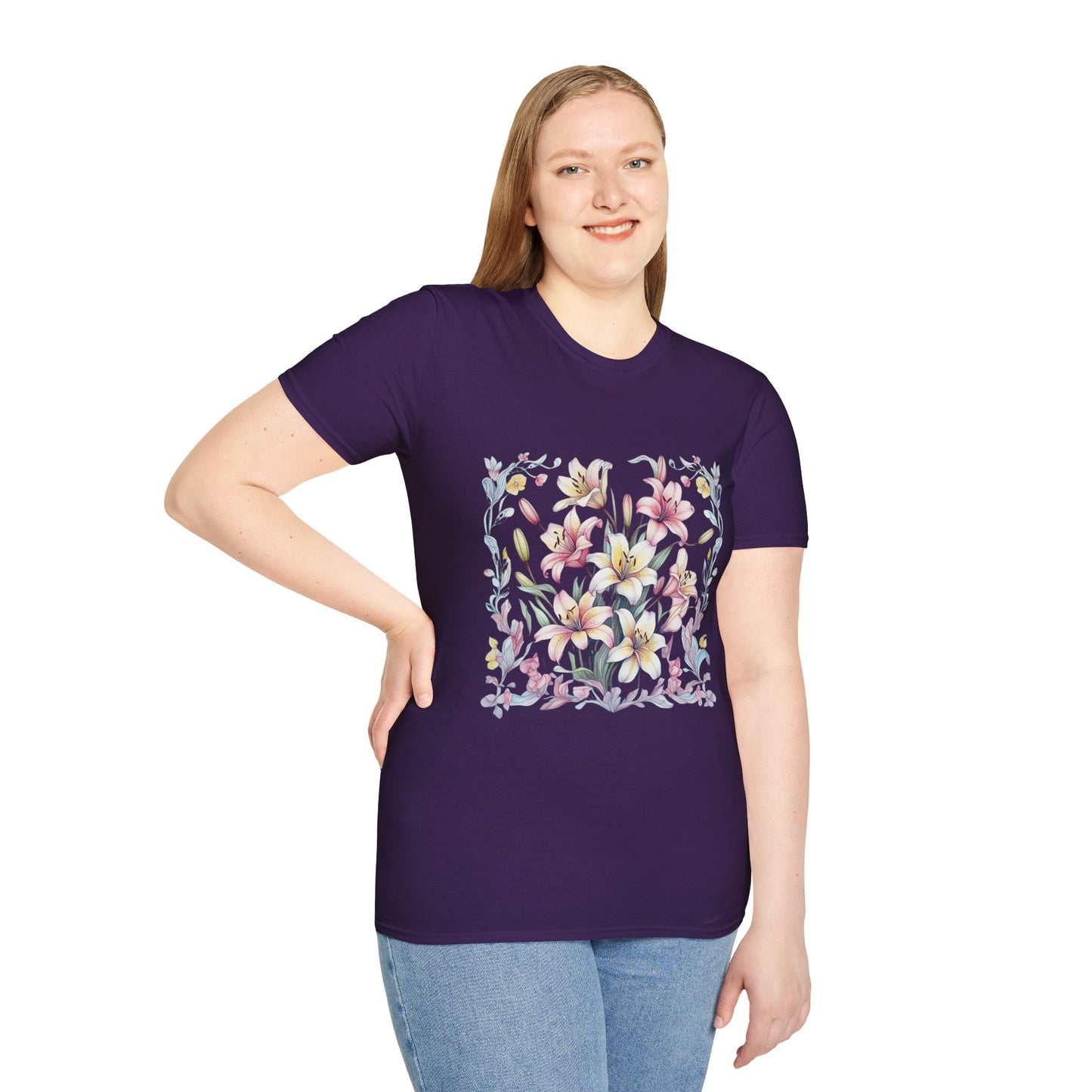 Floral Blossom Unisex T-Shirt - Softstyle Cotton Tee for Nature Lovers
