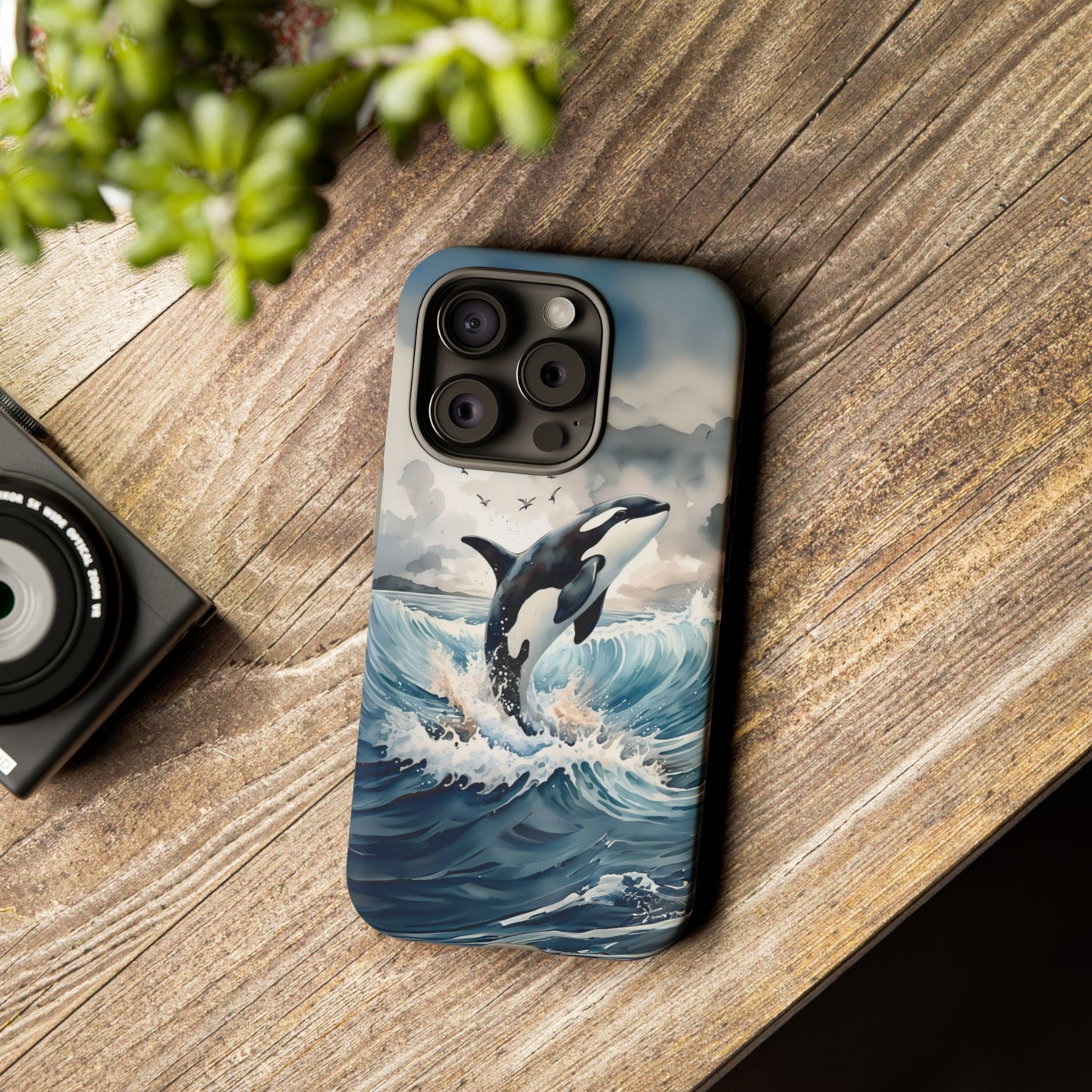 Whale Splash Phone Case - Tough & Stylish Ocean Design